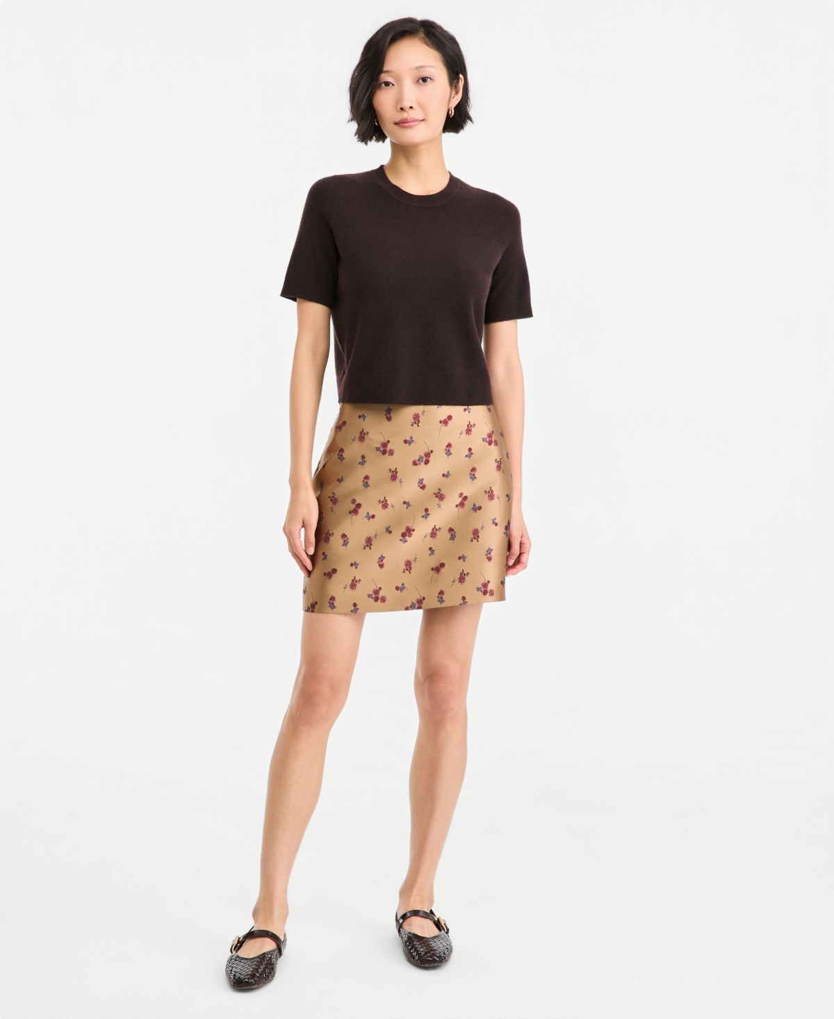 On 34th Women’s Jacquard Floral A-Line Mini Skirt, Macy’s Exclusive – Warm Toffee Combo On 34th Women’s Jacquard Floral A-Line Mini Skirt, Macy’s Exclusive – Warm Toffee Combo