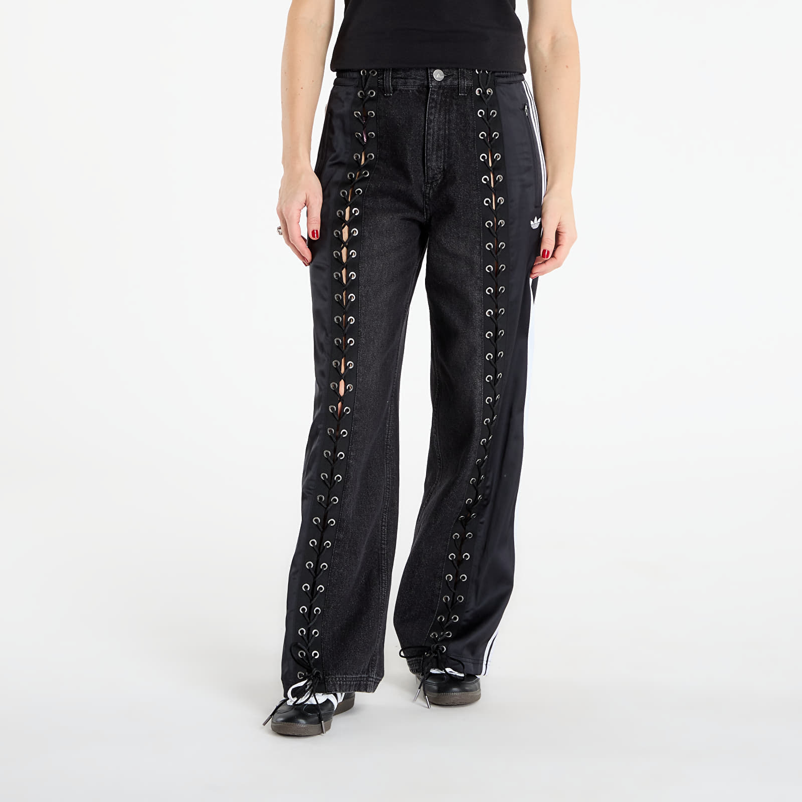 Pants adidas Denim Fb Lacing Tracksuit Bottoms Black S Pants adidas Denim Fb Lacing Tracksuit Bottoms Black S