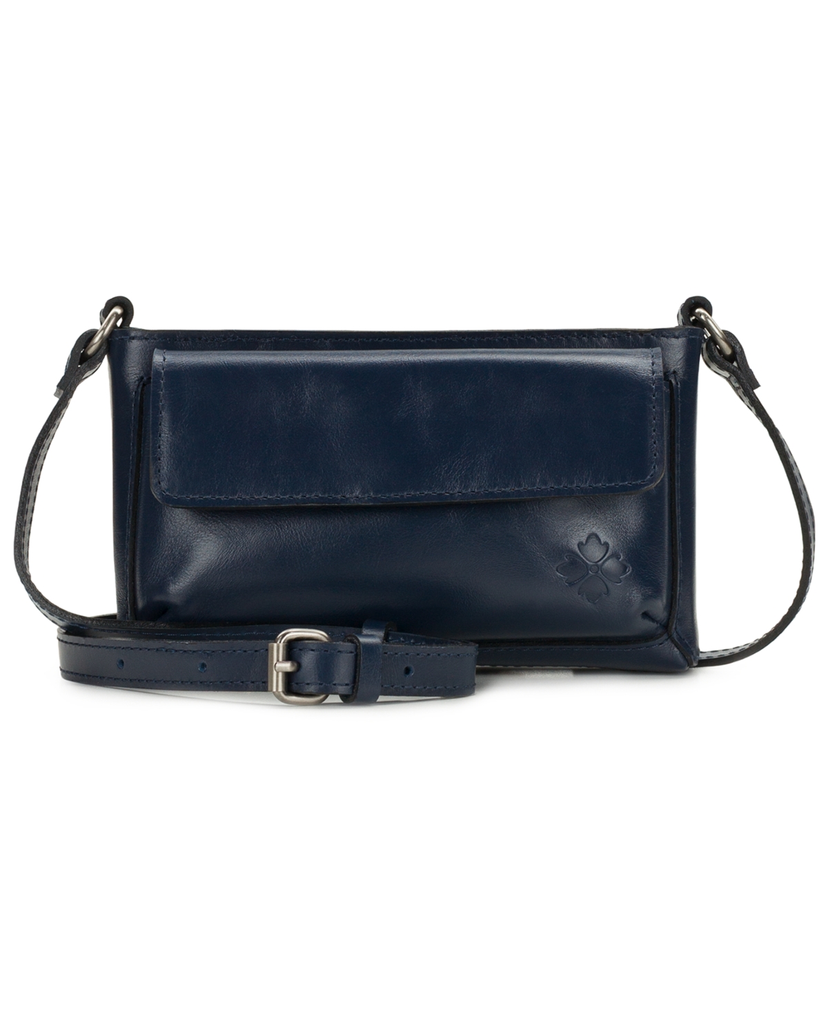 Patricia Nash Dovera Mini Leather Crossbody – Denim Blue