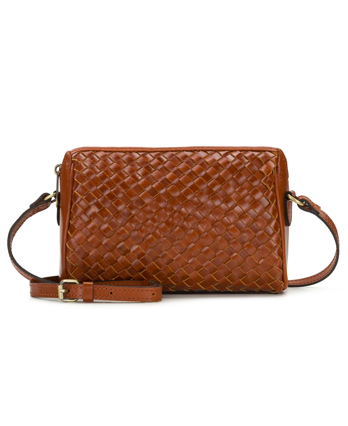Patricia Nash Romy Small Adjustable Crossbody Handbag – Cognac Patricia Nash Romy Small Adjustable Crossbody Handbag – Cognac