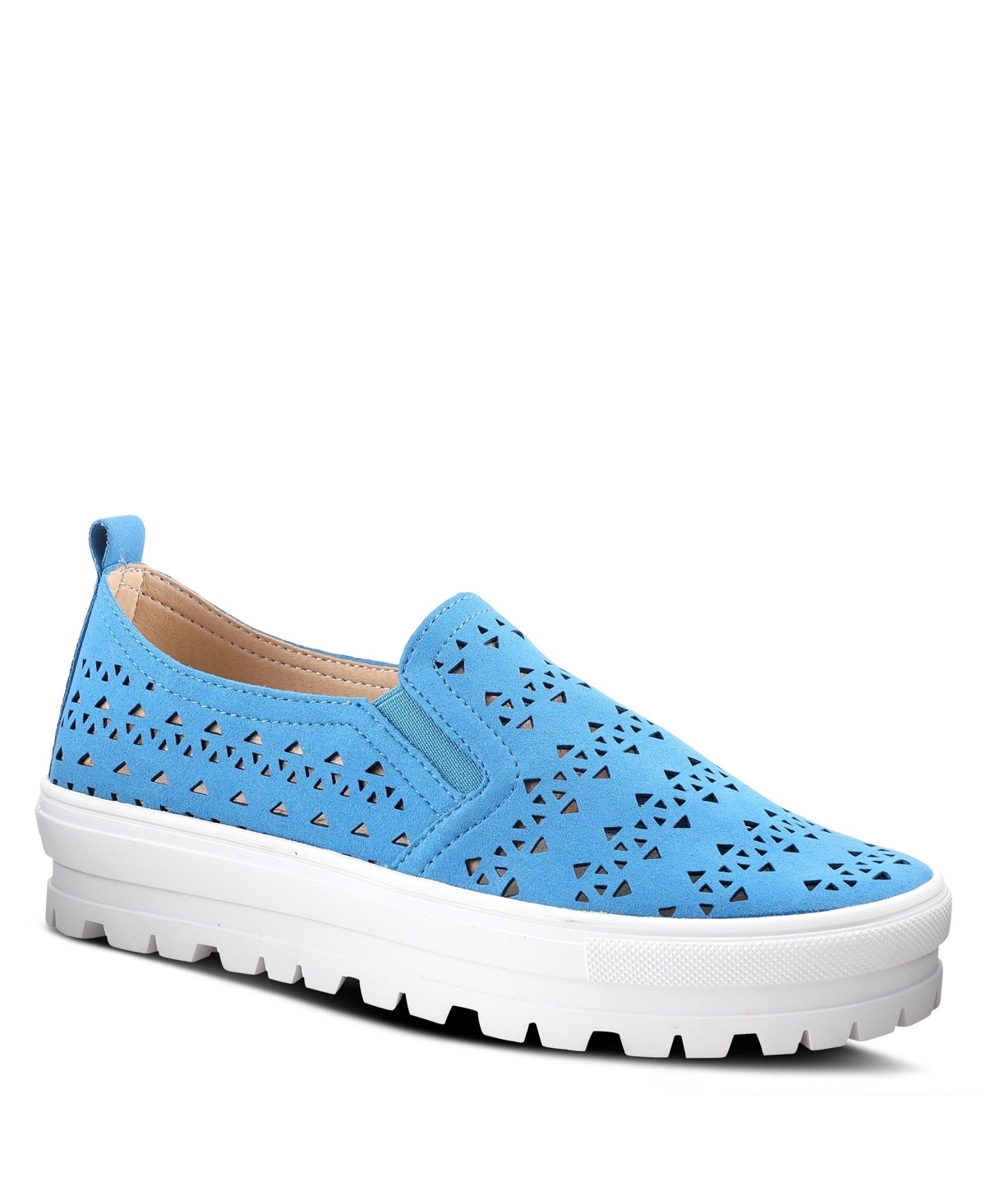 Patrizia Angelita Women’s Slip-On Shoe with Side Zipper – Blue Patrizia Angelita Women’s Slip-On Shoe with Side Zipper – Blue