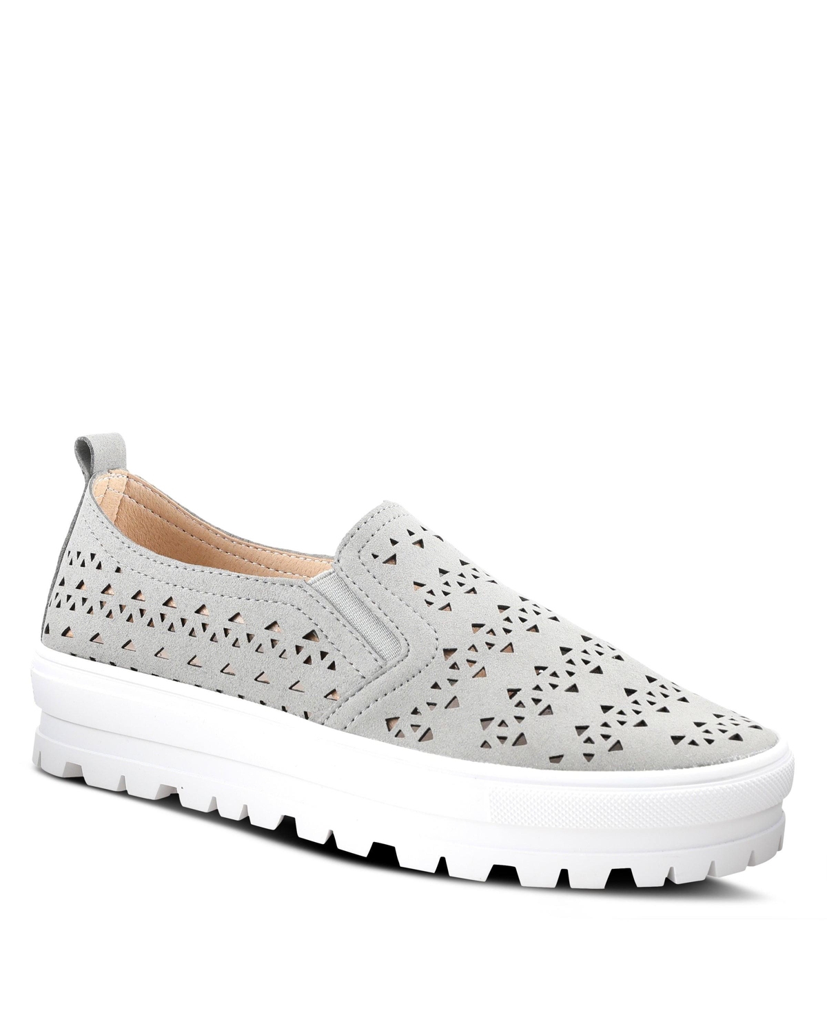Patrizia Angelita Women’s Slip-On Shoe with Side Zipper – Grey Patrizia Angelita Women’s Slip-On Shoe with Side Zipper – Grey
