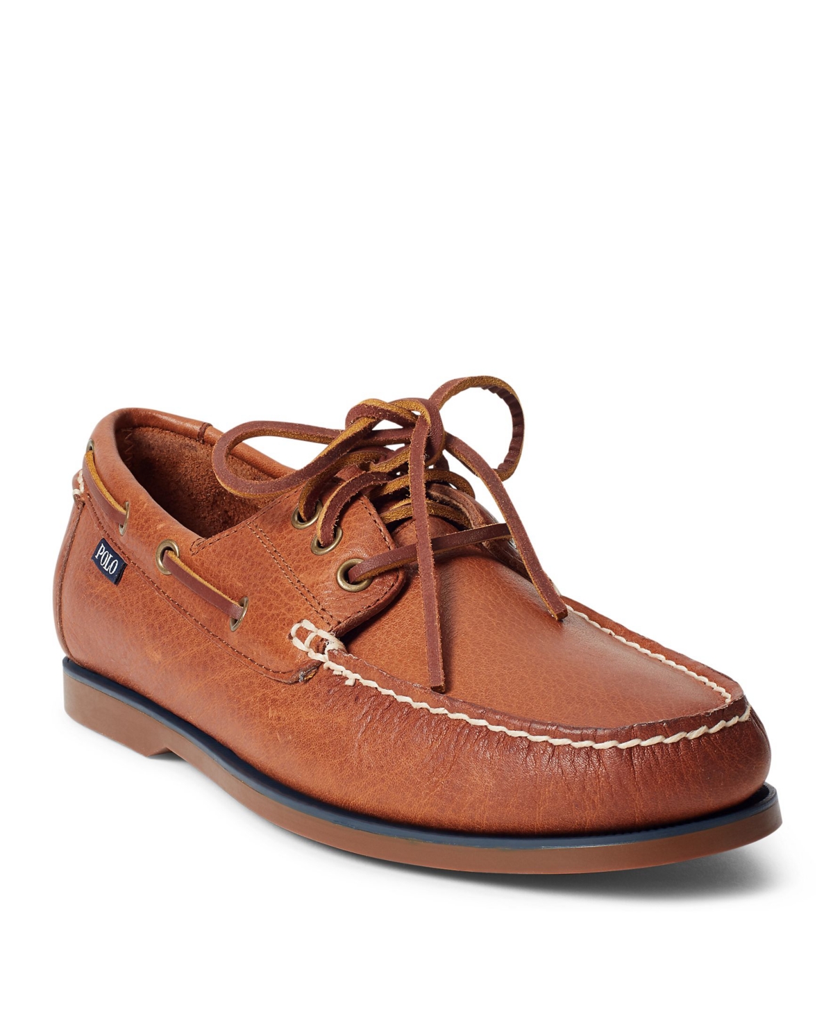 Polo Ralph Lauren Bienne Tumbled Leather Boat Shoes – Tan Polo Ralph Lauren Bienne Tumbled Leather Boat Shoes – Tan