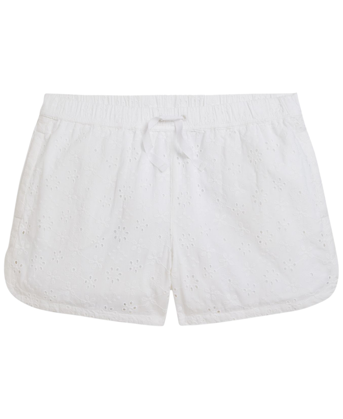 Polo Ralph Lauren Girls’ 7-16 Eyelet Cotton Short – White Polo Ralph Lauren Girls’ 7-16 Eyelet Cotton Short – White