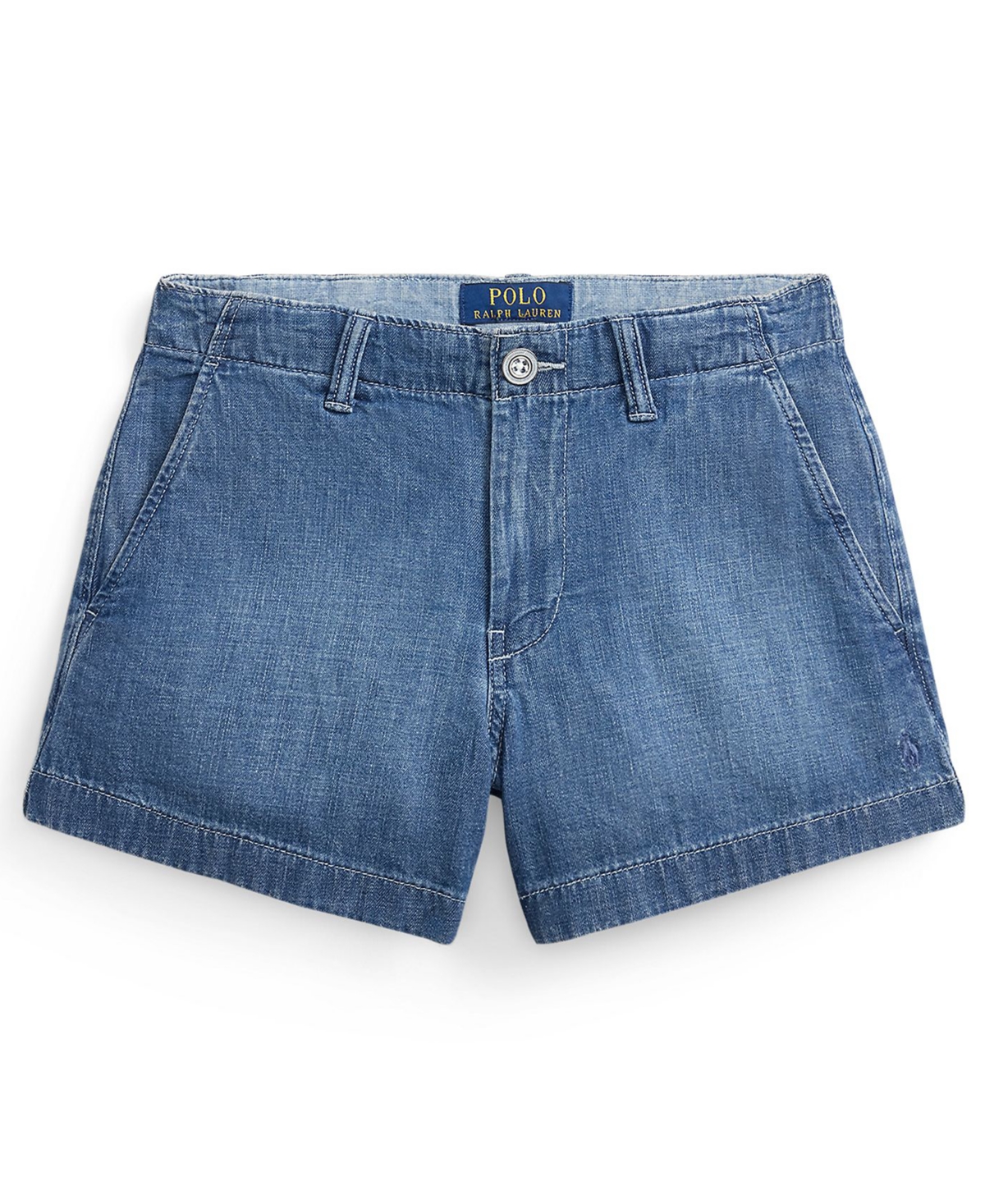 Polo Ralph Lauren Girls’ 7-16 Zip Fly Denim Shorts – Andoria Wash Blue Polo Ralph Lauren Girls’ 7-16 Zip Fly Denim Shorts – Andoria Wash Blue