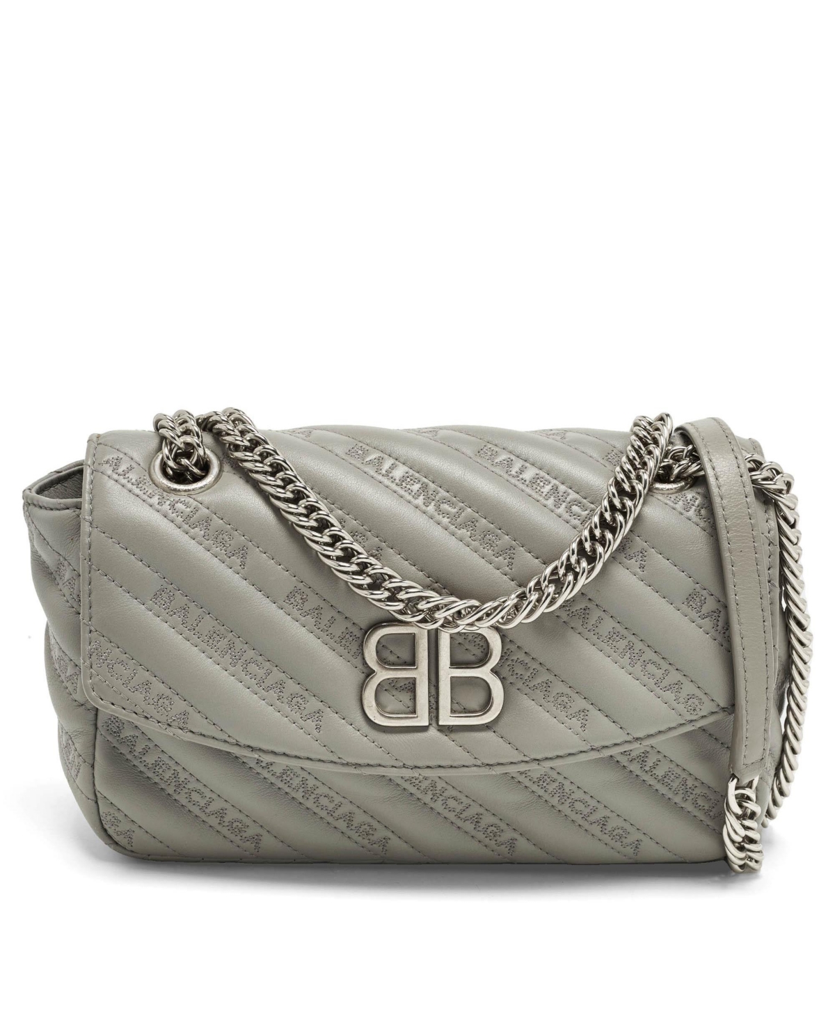 Pre-Owned Balenciaga women’s Leather Shoulder Bag – Grey Pre-Owned Balenciaga women’s Leather Shoulder Bag – Grey