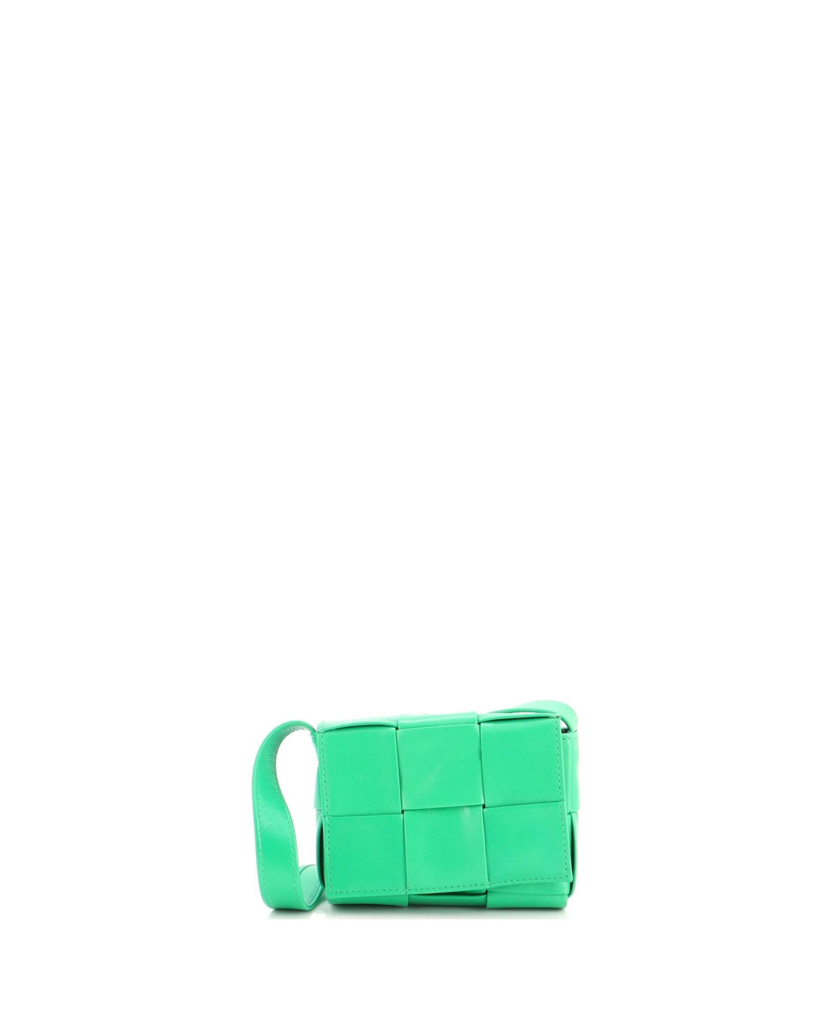 Pre-Owned Bottega Veneta Candy Cassette Crossbody Bag Maxi Intrecciato Leather – Green Pre-Owned Bottega Veneta Candy Cassette Crossbody Bag Maxi Intrecciato Leather – Green