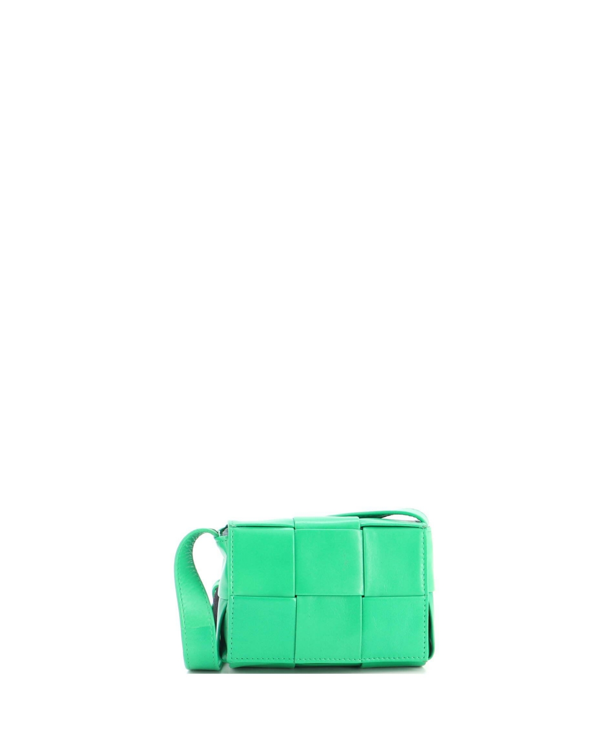 Pre-Owned Bottega Veneta Candy Cassette Crossbody Bag Maxi Intrecciato Leather – Green Pre-Owned Bottega Veneta Candy Cassette Crossbody Bag Maxi Intrecciato Leather – Green