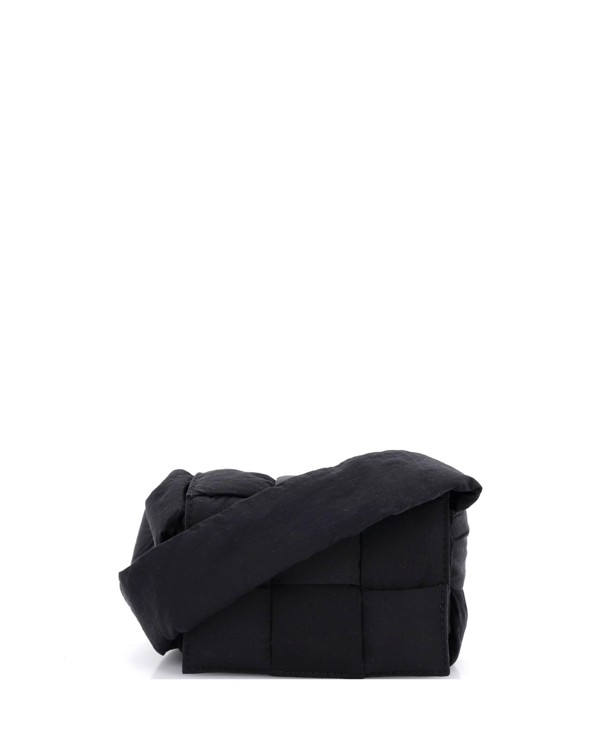 Pre-Owned Bottega Veneta Extra Mini Cassette Crossbody Bag Maxi Intrecciato Nylon – Black Pre-Owned Bottega Veneta Extra Mini Cassette Crossbody Bag Maxi Intrecciato Nylon – Black