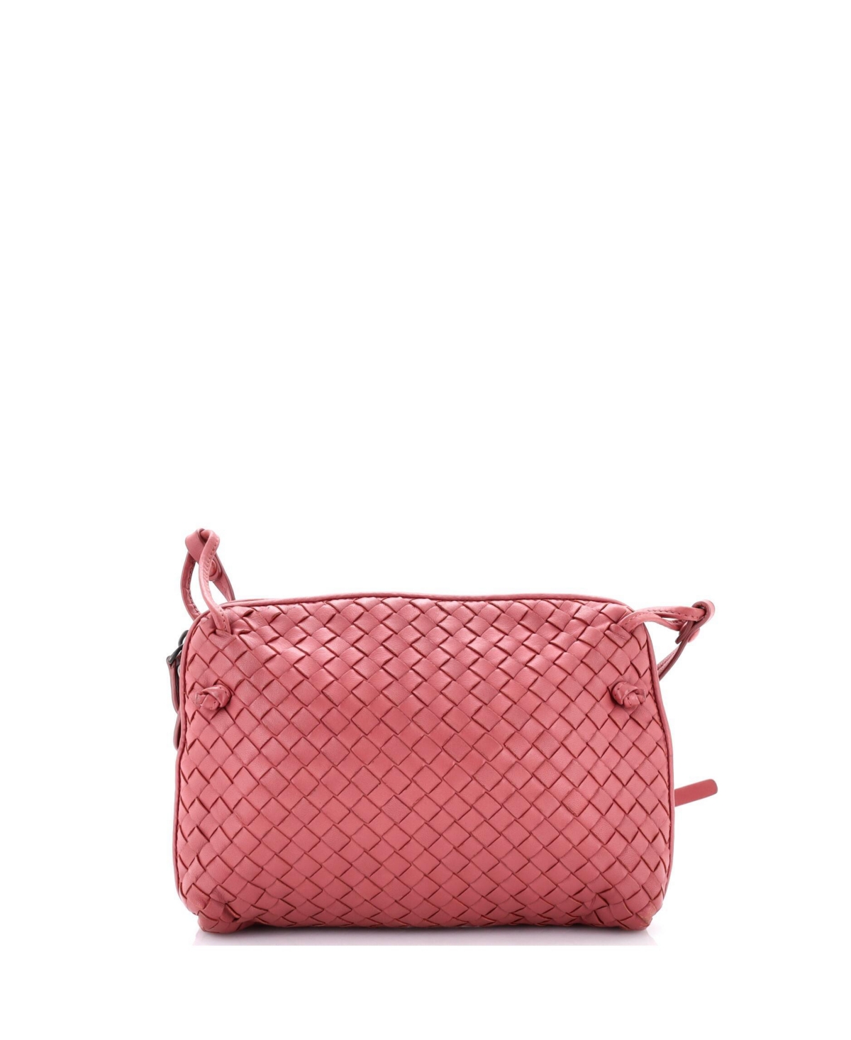 Pre-Owned Bottega Veneta Small Nodini Crossbody Bag Intrecciato Nappa – Pink