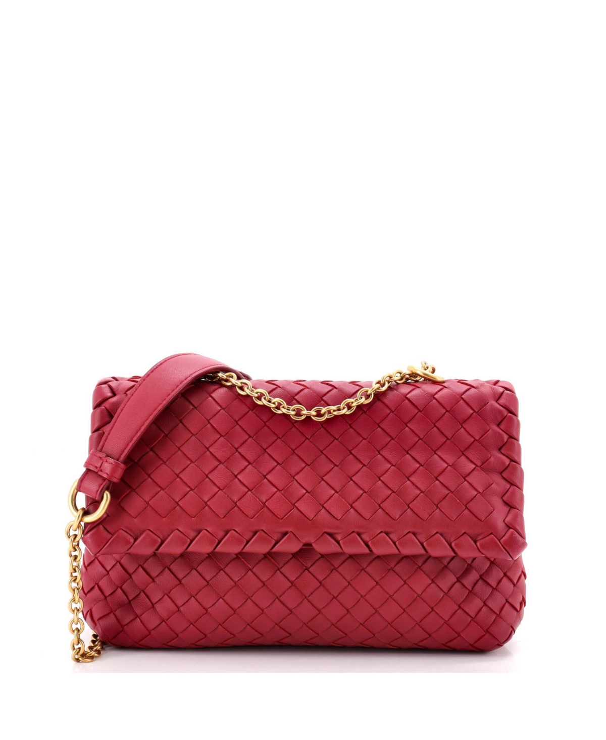 Pre-Owned Bottega Veneta Small Olimpia Crossbody Bag Intrecciato Nappa – Pink Pre-Owned Bottega Veneta Small Olimpia Crossbody Bag Intrecciato Nappa – Pink