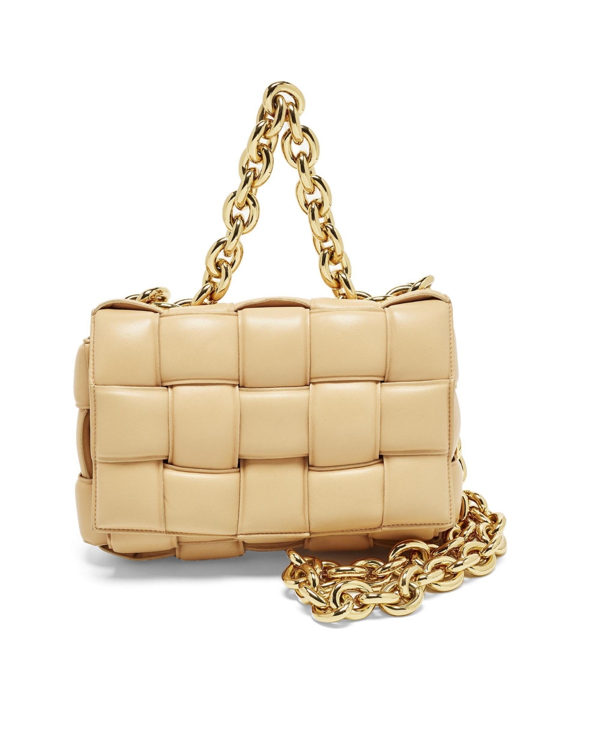 Pre-Owned Bottega Veneta Women’s Leather Shoulder Bag – Beige/Khaki Pre-Owned Bottega Veneta Women’s Leather Shoulder Bag – Beige/Khaki