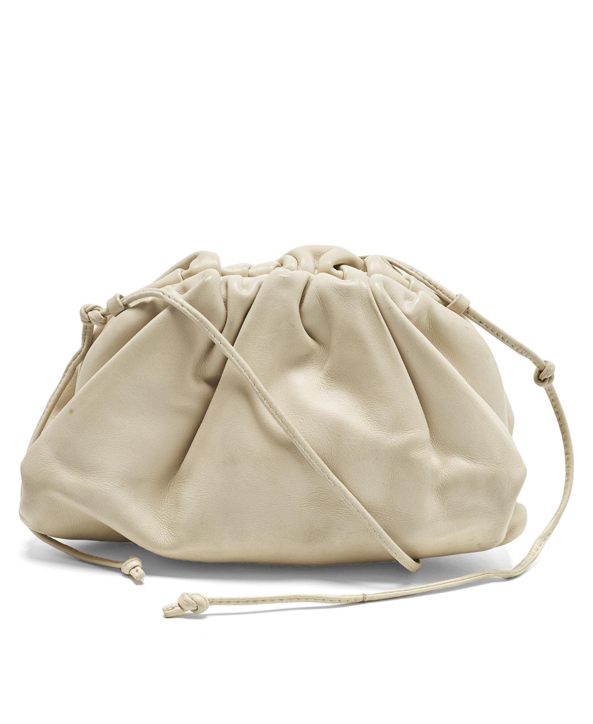 Pre-Owned Bottega Veneta Women’s The Mini Pouch Leather Crossbody Bag – Natural Pre-Owned Bottega Veneta Women’s The Mini Pouch Leather Crossbody Bag – Natural
