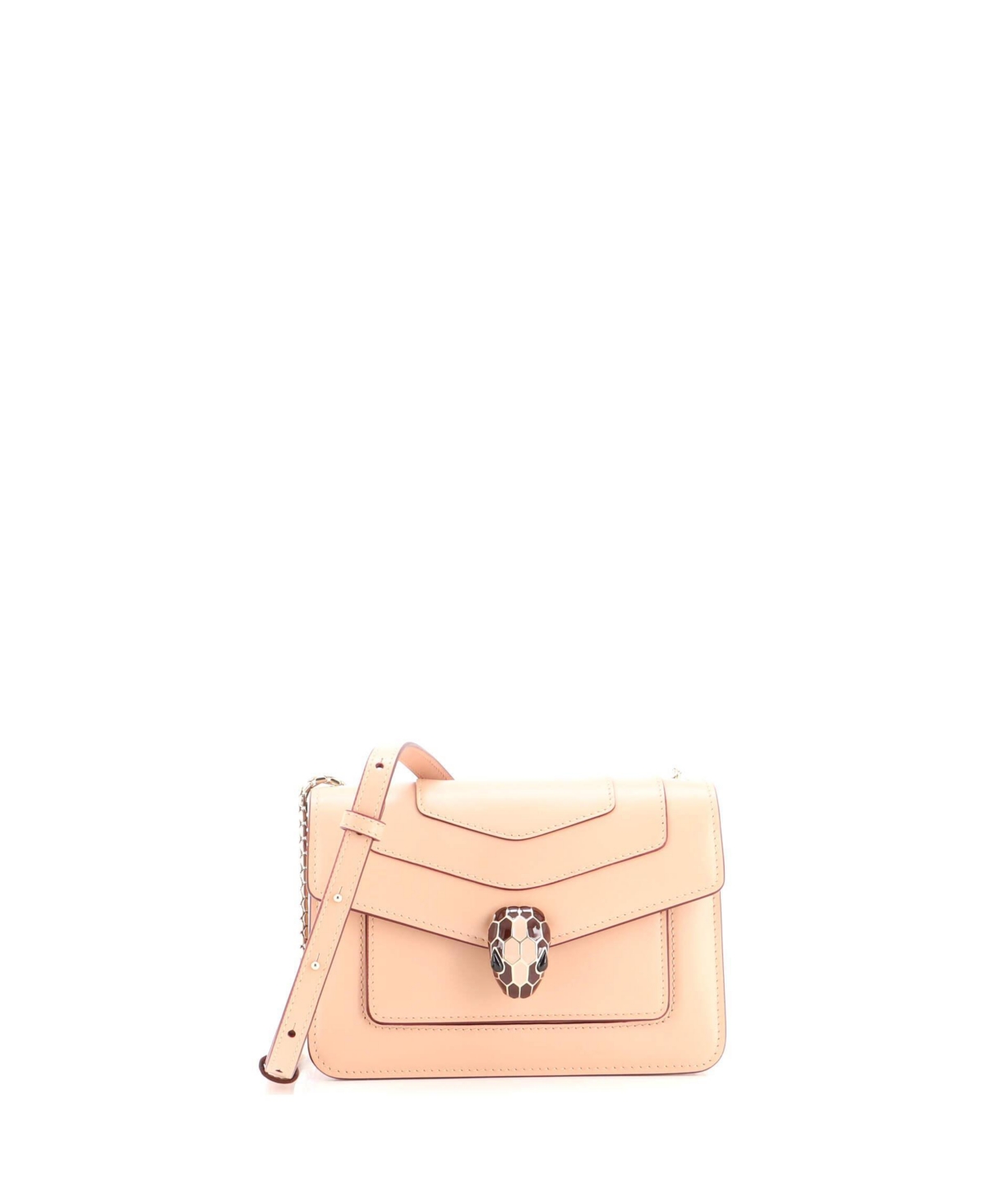 Pre-Owned Bvlgari Mini Serpenti Forever Shoulder Bag Leather – Natural Pre-Owned Bvlgari Mini Serpenti Forever Shoulder Bag Leather – Natural