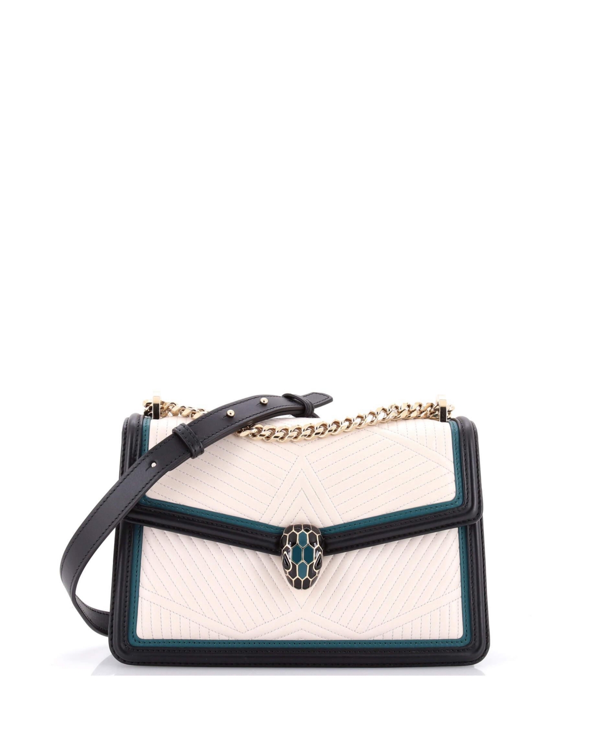 Pre-Owned Bvlgari Small Serpenti Forever Shoulder Bag Quilted Leather – Natural Pre-Owned Bvlgari Small Serpenti Forever Shoulder Bag Quilted Leather – Natural