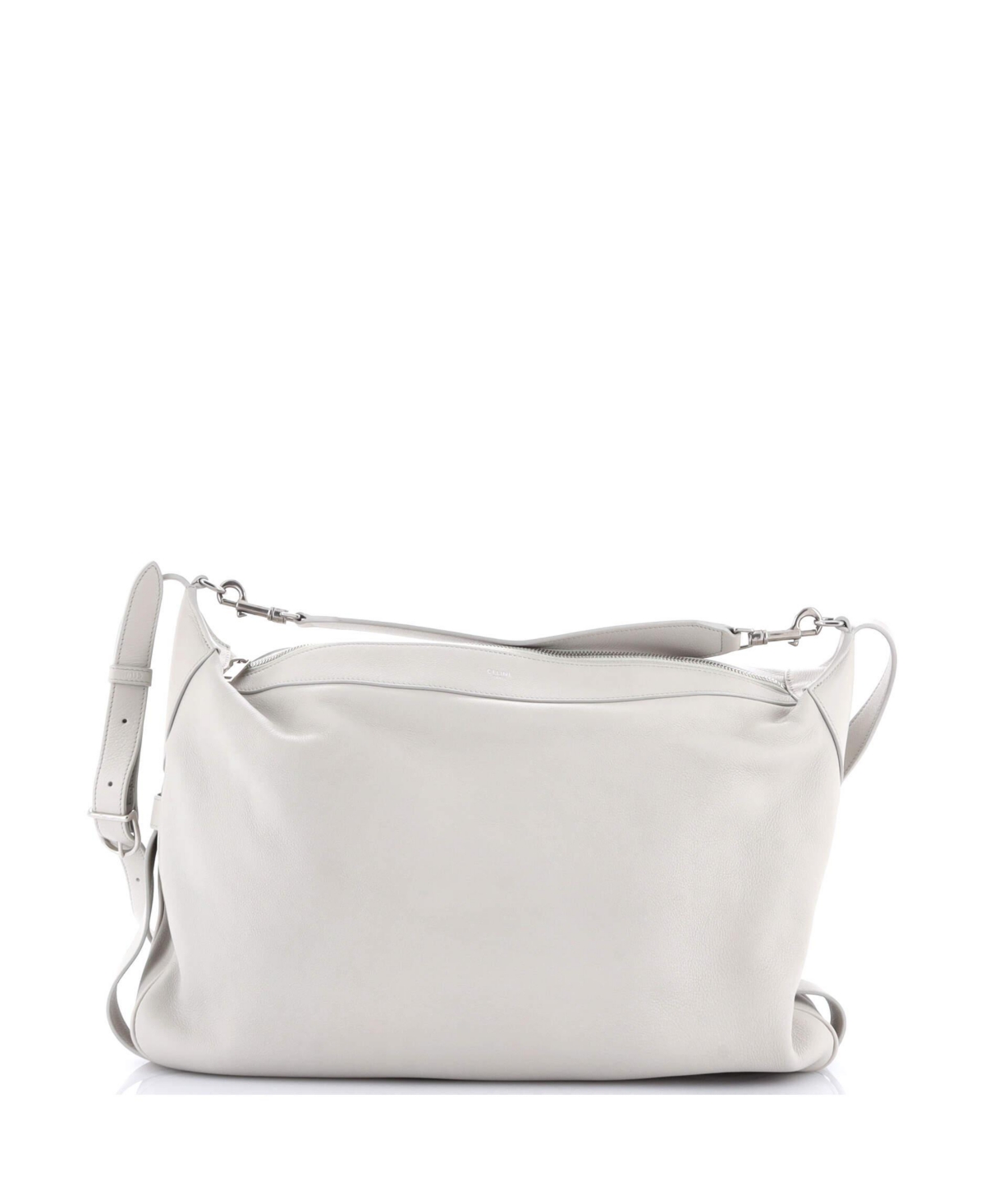 Pre-Owned Celine Large Romy Shoulder Bag Leather – Grey Pre-Owned Celine Large Romy Shoulder Bag Leather – Grey