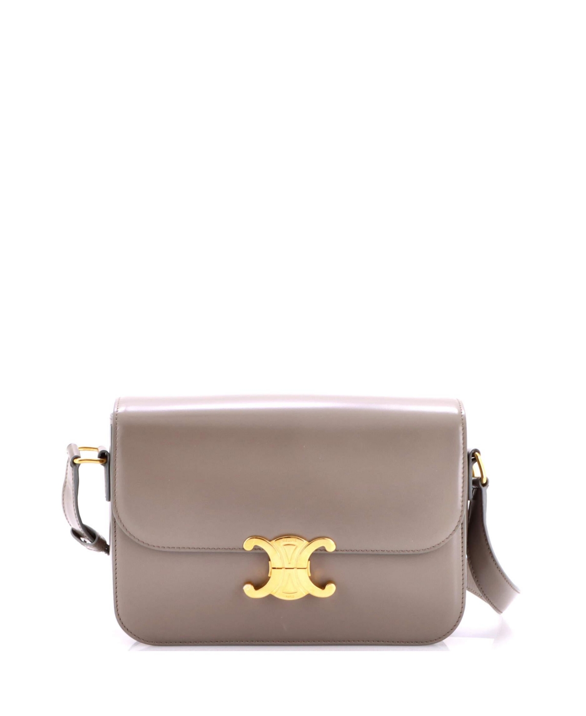 Pre-Owned Celine Medium Triomphe Shoulder Bag Smooth Calfskin – Brown Pre-Owned Celine Medium Triomphe Shoulder Bag Smooth Calfskin – Brown