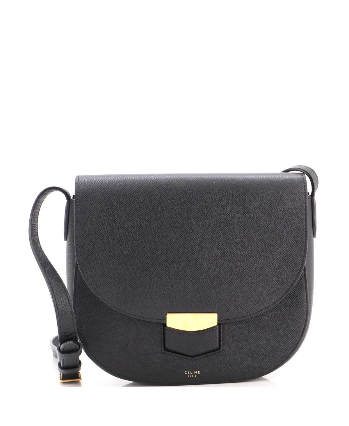 Pre-Owned Celine Medium Trotteur Crossbody Bag Grainy Leather – Black Pre-Owned Celine Medium Trotteur Crossbody Bag Grainy Leather – Black