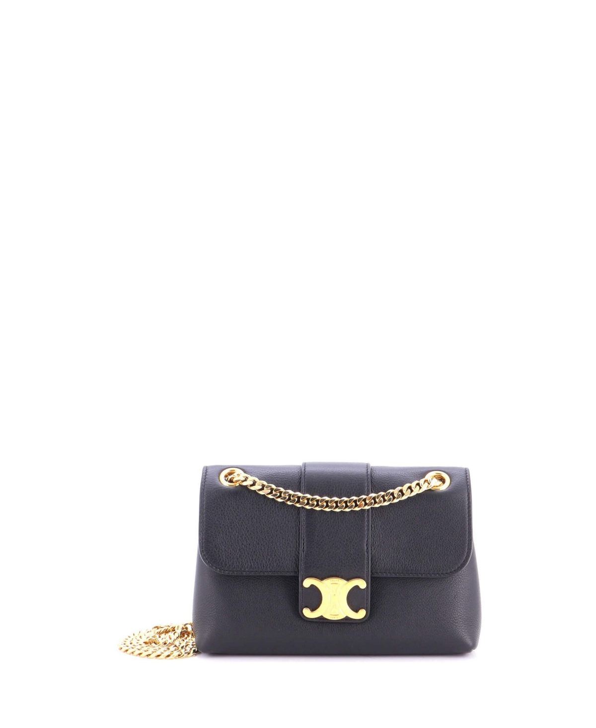 Pre-Owned Celine Teen Victoire Flap Shoulder Bag Leather – Black Pre-Owned Celine Teen Victoire Flap Shoulder Bag Leather – Black