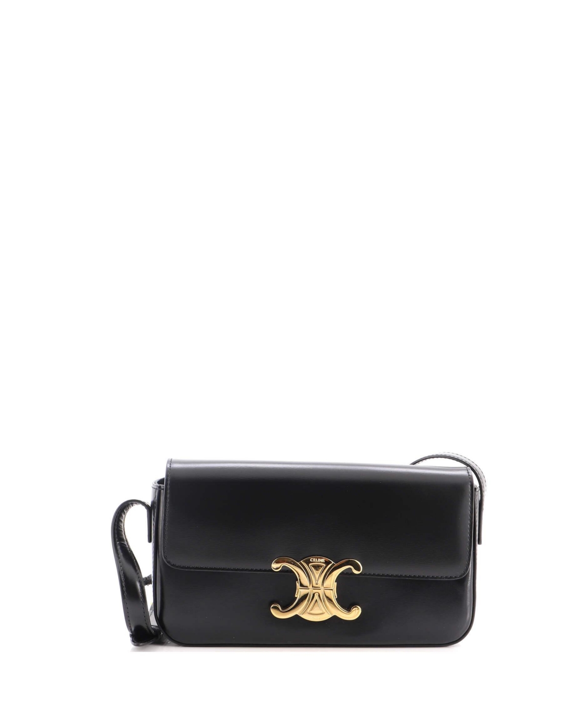 Pre-Owned Celine Triomphe East-West Shoulder Bag Smooth Calfskin – Black Pre-Owned Celine Triomphe East-West Shoulder Bag Smooth Calfskin – Black