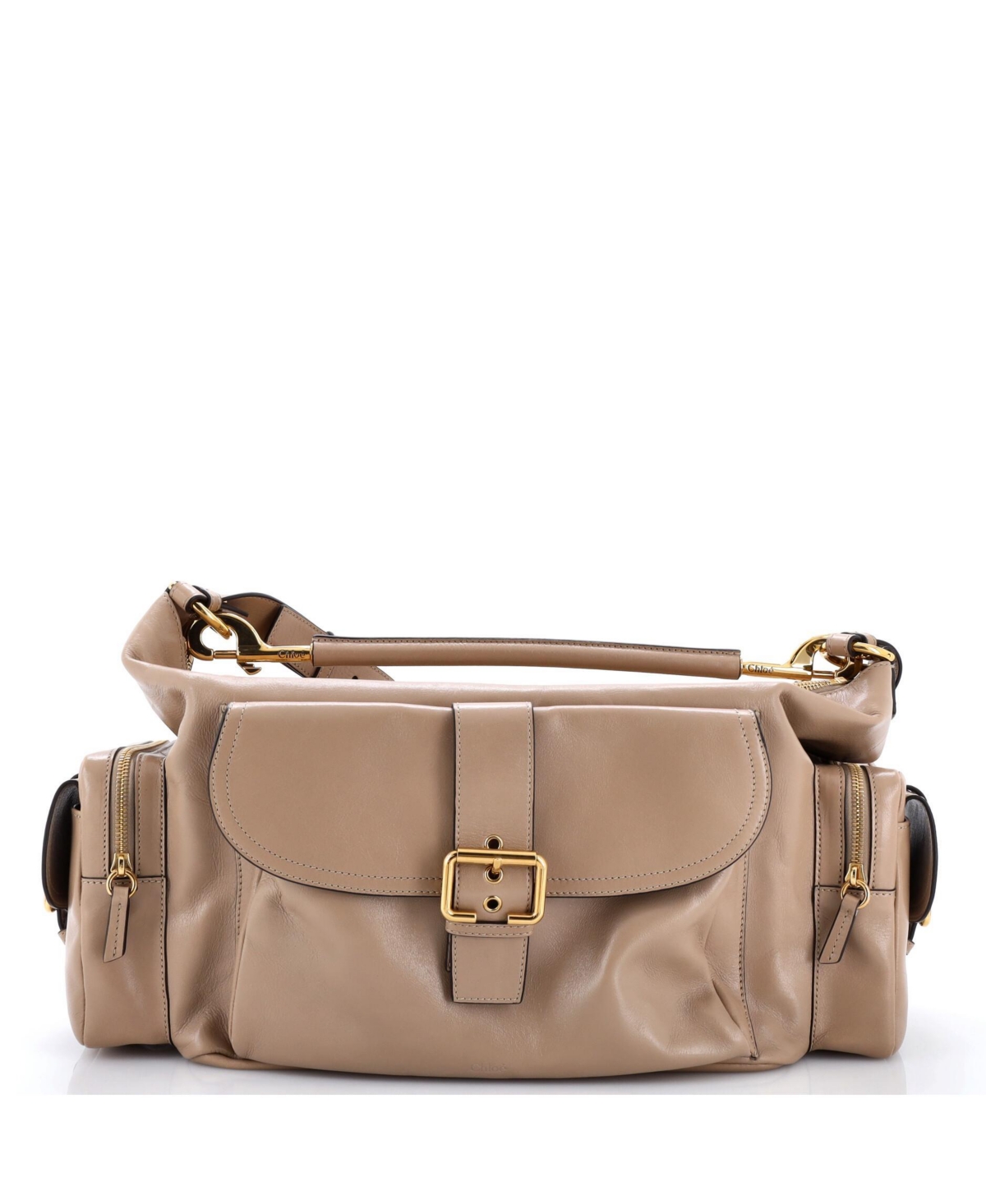 Pre-Owned Chloe Large Camera Shoulder Bag Leather – Natural