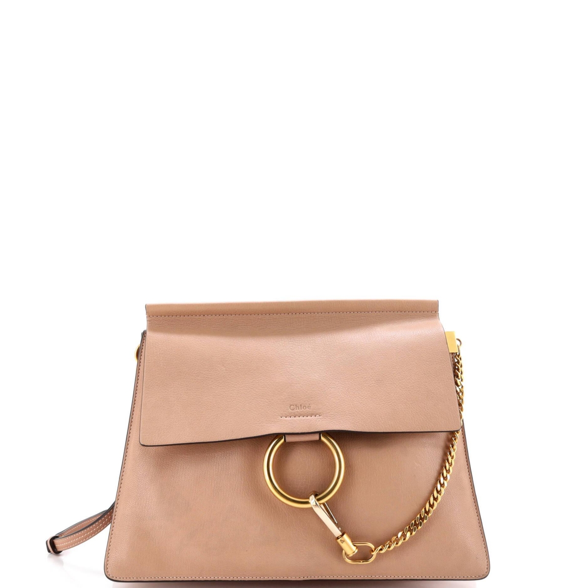 Pre-Owned Chloe Medium Faye Shoulder Bag Leather – Natural Pre-Owned Chloe Medium Faye Shoulder Bag Leather – Natural