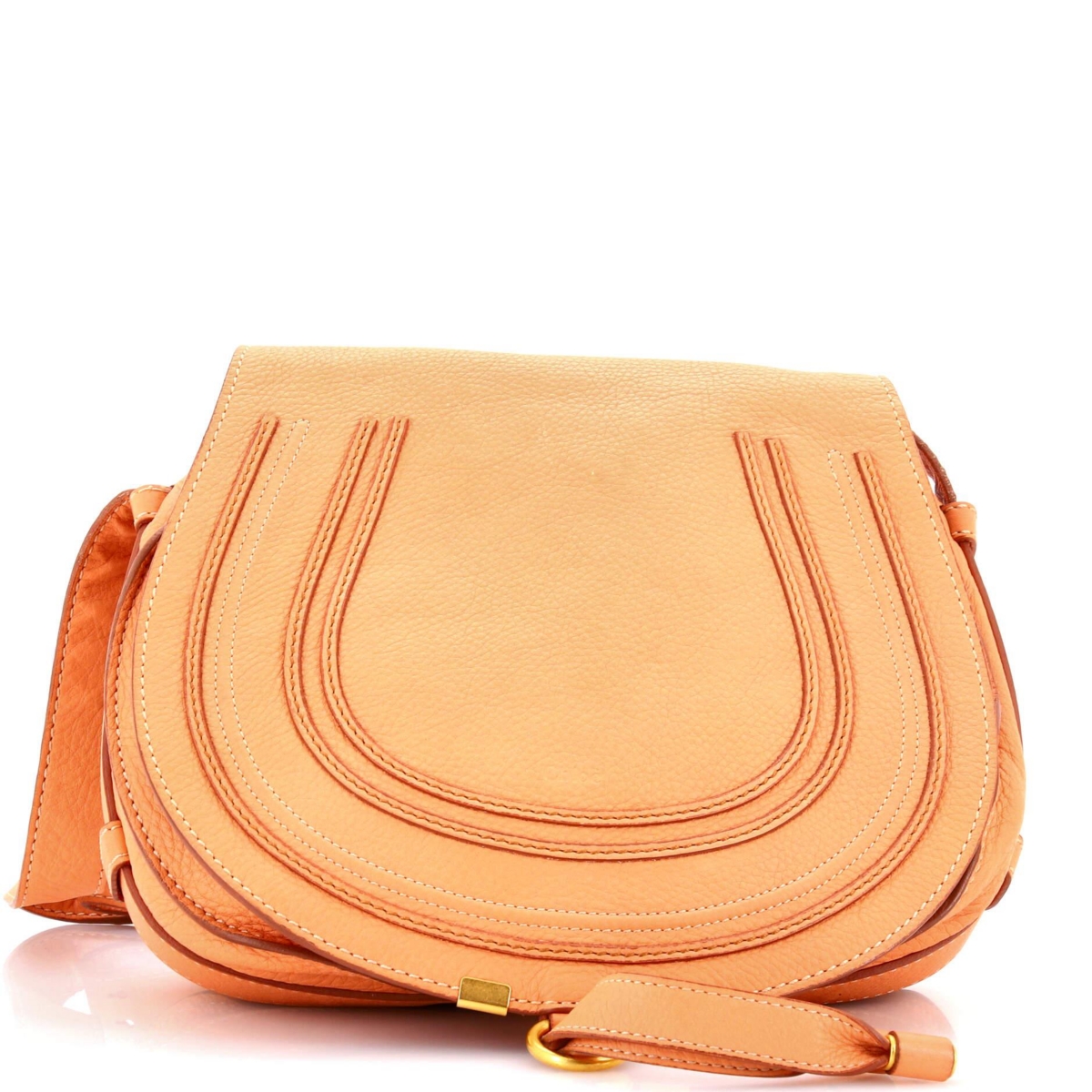 Pre-Owned Chloe Medium Marcie Crossbody Bag Leather – Orange Pre-Owned Chloe Medium Marcie Crossbody Bag Leather – Orange