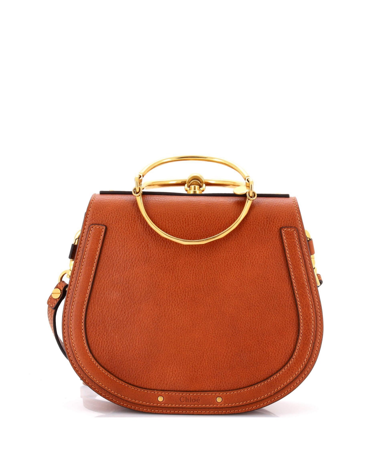 Pre-Owned Chloe Medium Nile Crossbody Bag Leather – Brown Pre-Owned Chloe Medium Nile Crossbody Bag Leather – Brown