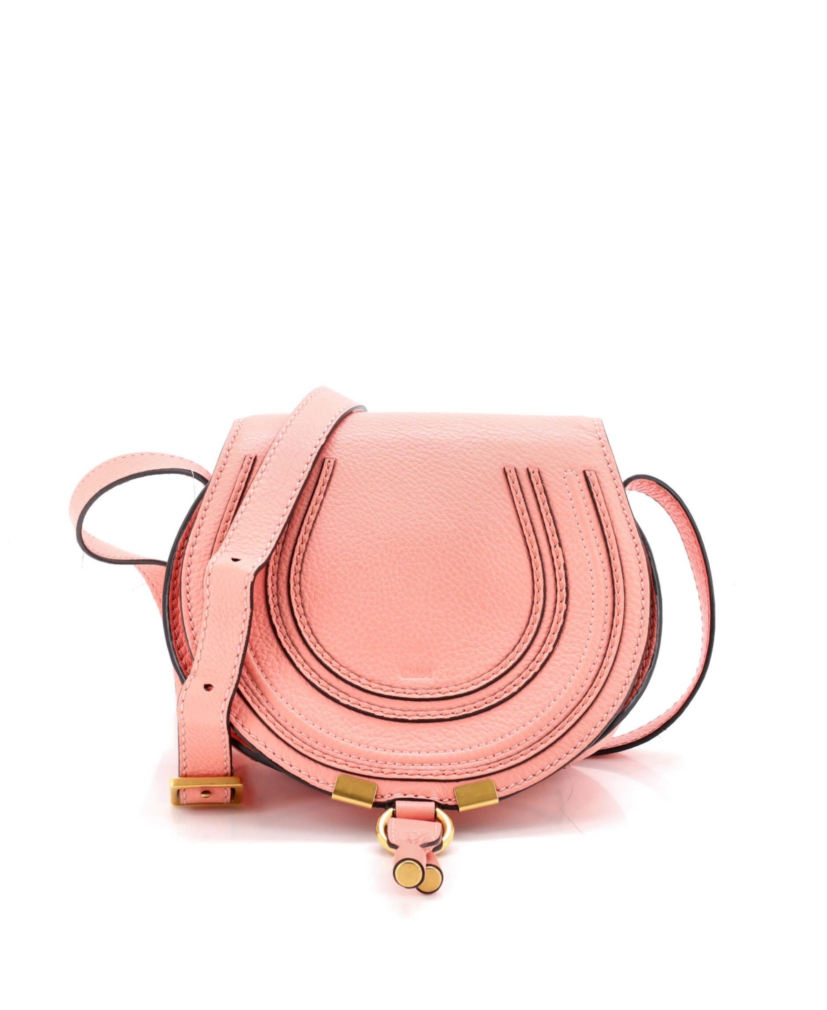 Pre-Owned Chloe Mini Marcie Crossbody Bag Leather – Pink Pre-Owned Chloe Mini Marcie Crossbody Bag Leather – Pink