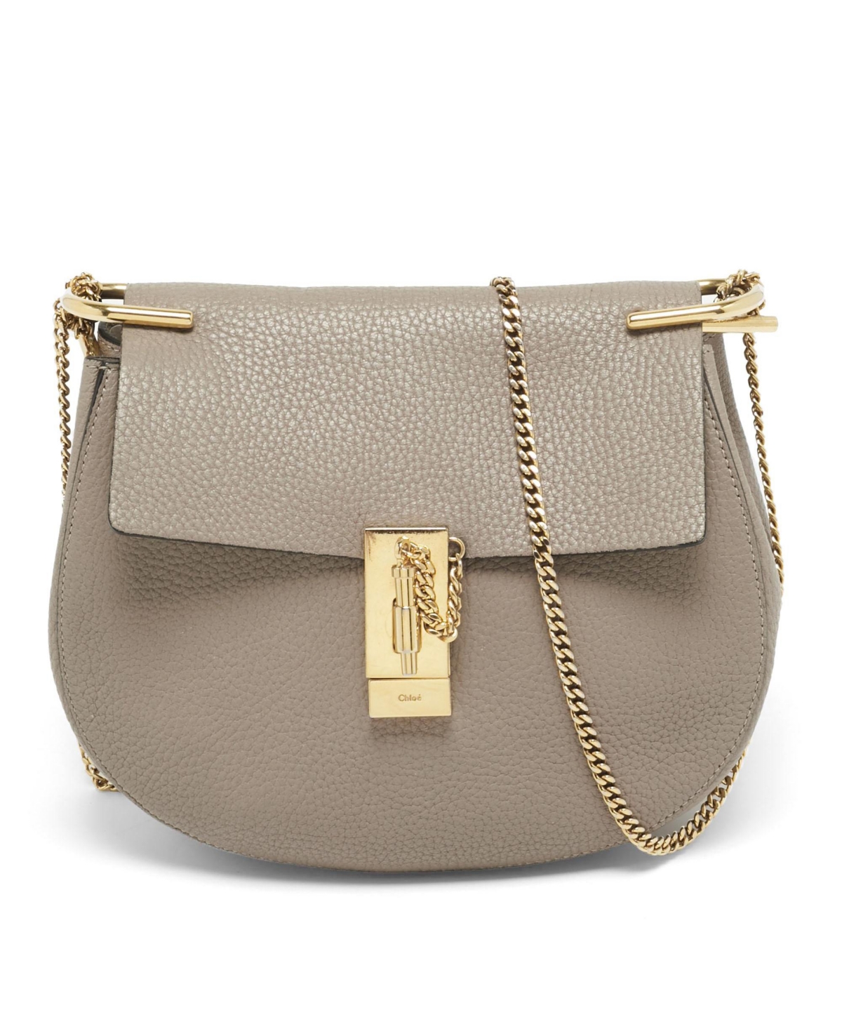 Pre-Owned Chloe Women’s Drew Medium Pebbled Leather Shoulder Bag – Grey Pre-Owned Chloe Women’s Drew Medium Pebbled Leather Shoulder Bag – Grey