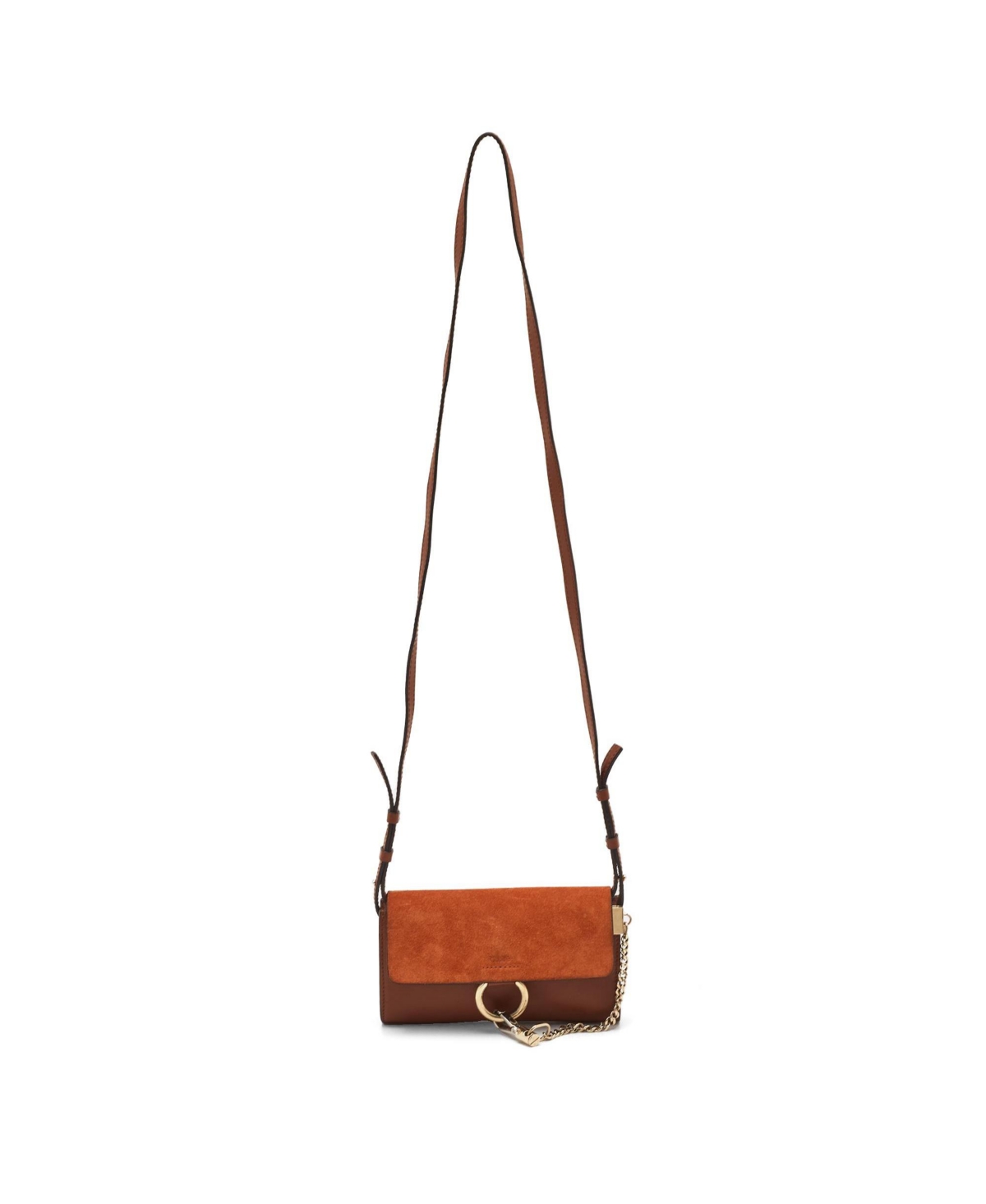 Pre-Owned Chloe Women’s Faye Mini Suede and Leather Crossbody Bag – Brown