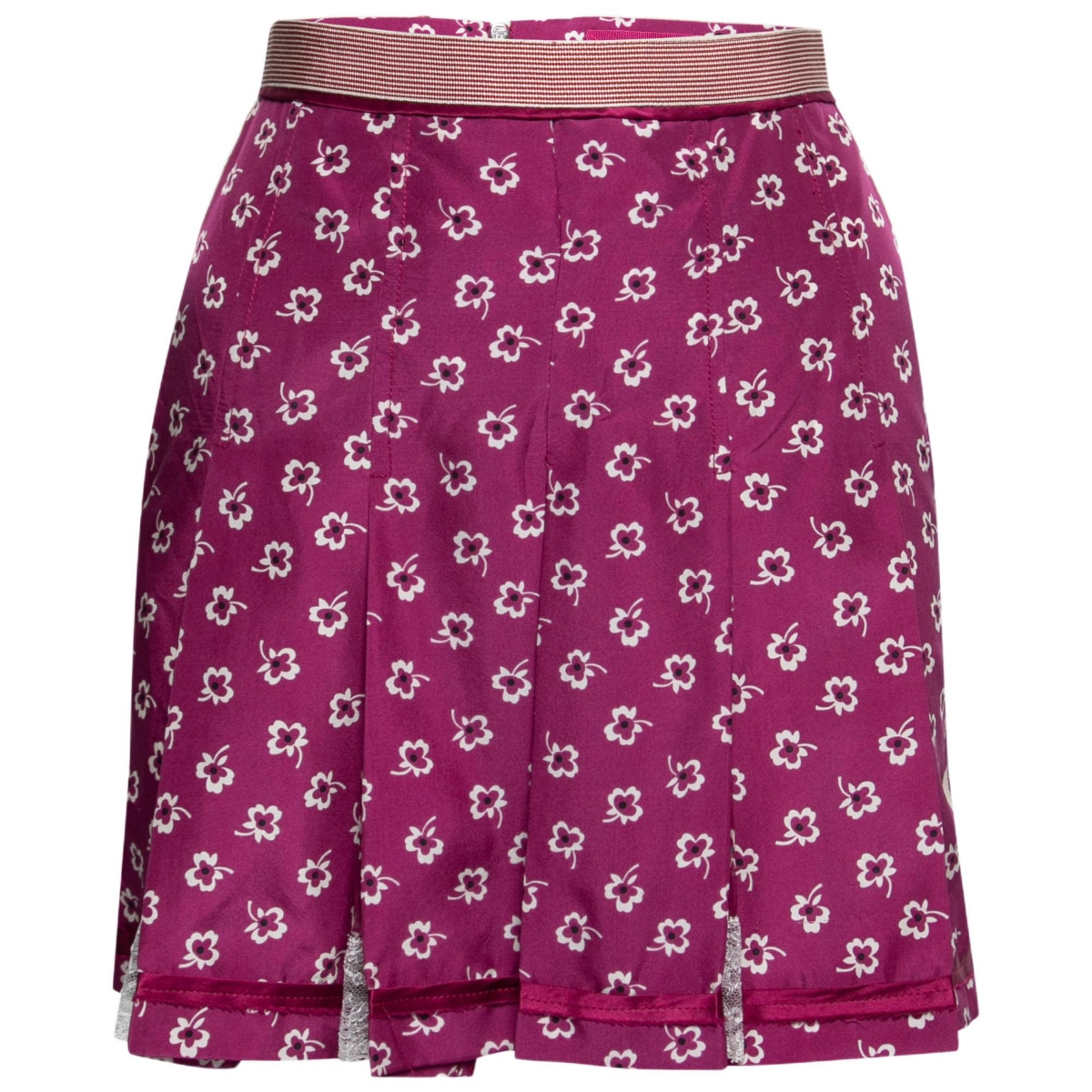 Pre-Owned Dolce & Gabbana Women’s Pre-Owned Dandg By Dolce and Gabbana Pink Printed Silk Mini Skirt