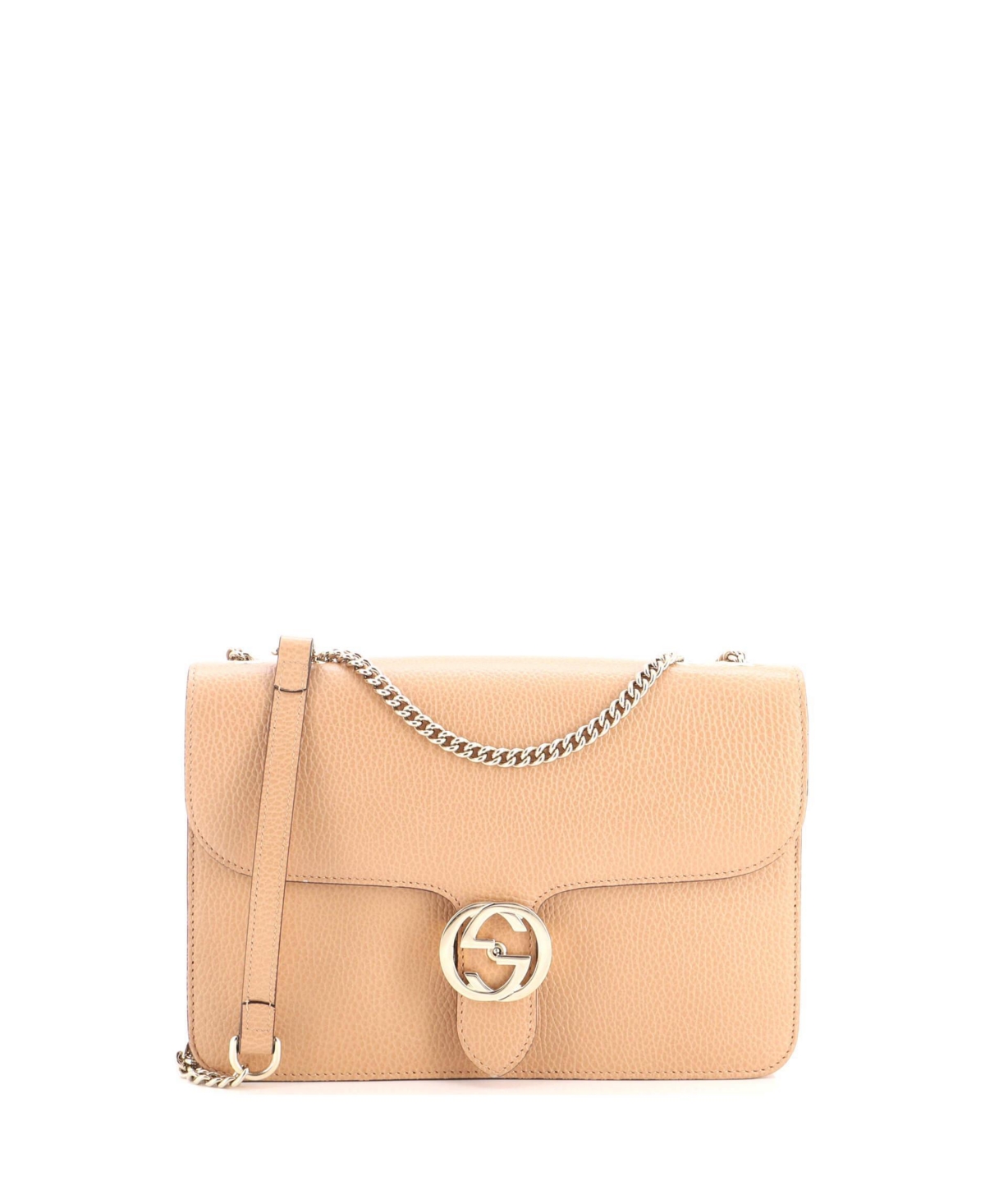 Pre-Owned Gucci Medium Interlocking Shoulder Bag Leather – Natural Pre-Owned Gucci Medium Interlocking Shoulder Bag Leather – Natural