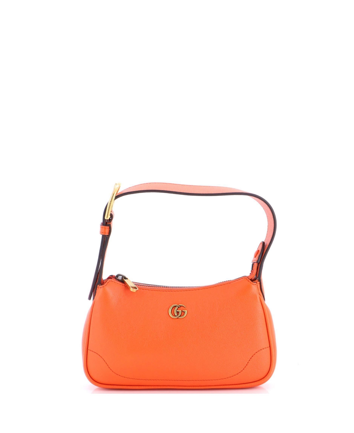 Pre-Owned Gucci Mini Aphrodite Shoulder Bag Leather – Orange