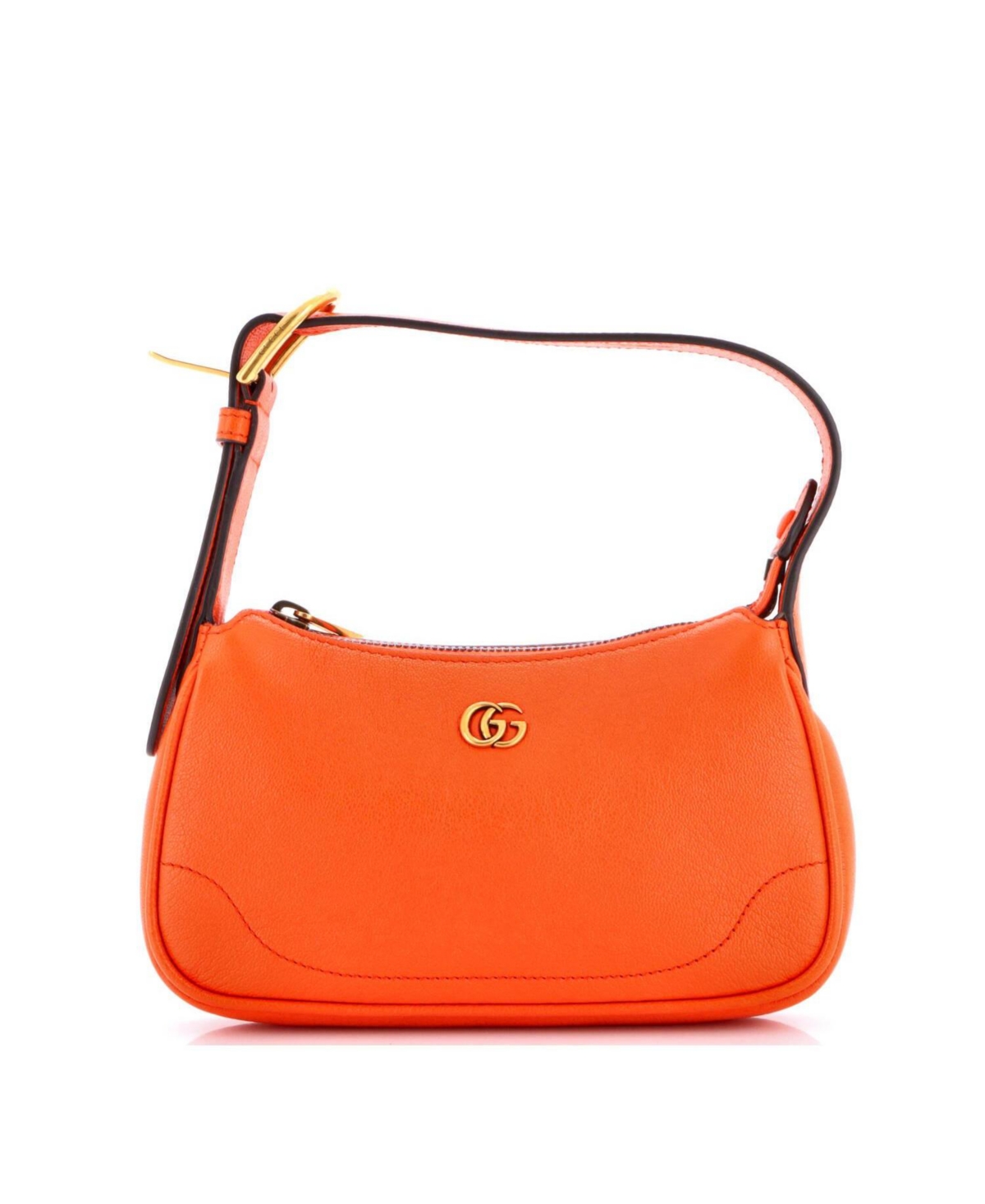 Pre-Owned Gucci Mini Aphrodite Shoulder Bag Leather – Orange