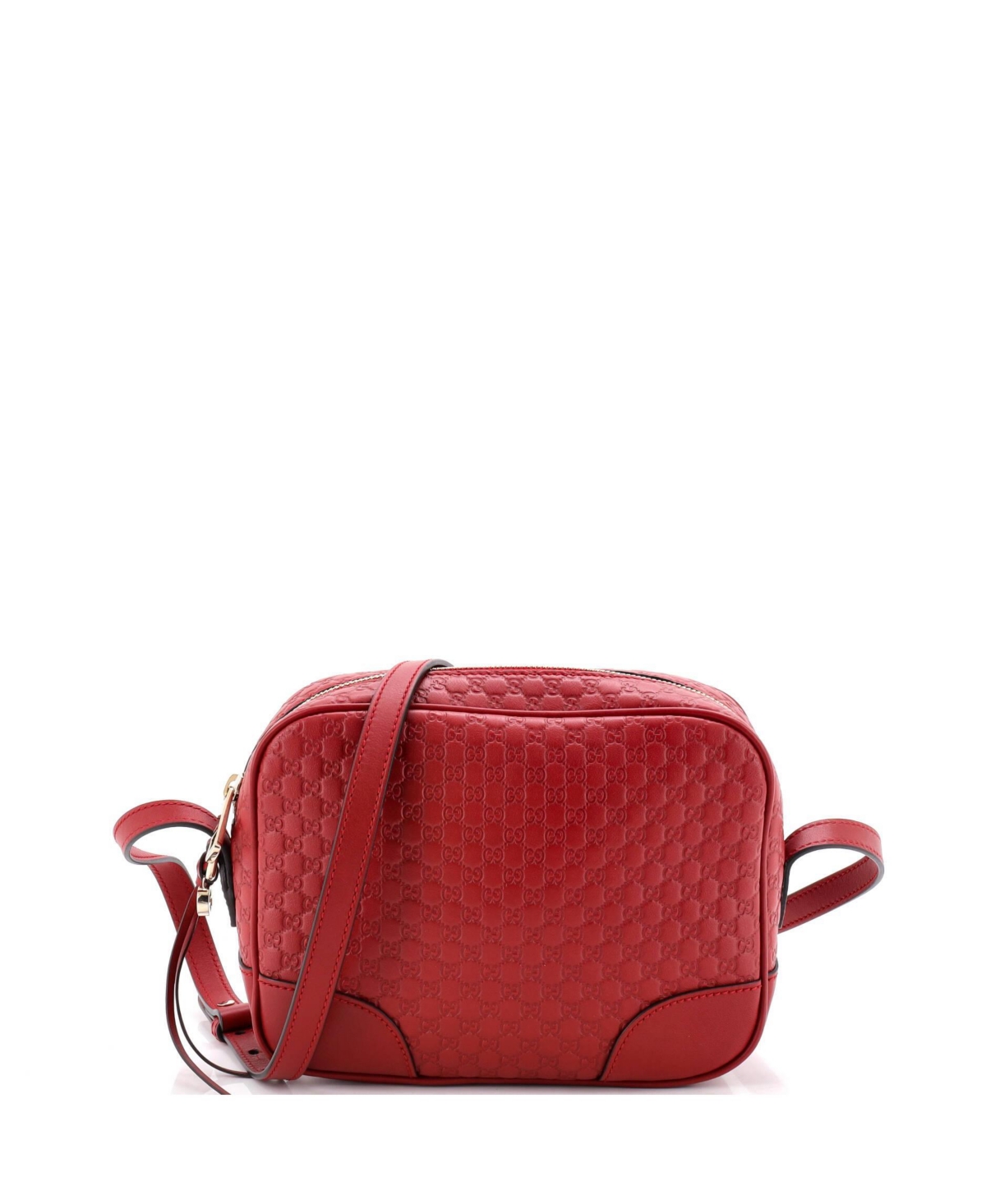 Pre-Owned Gucci Mini Bree Disco Crossbody Bag Microguccissima Leather – Red