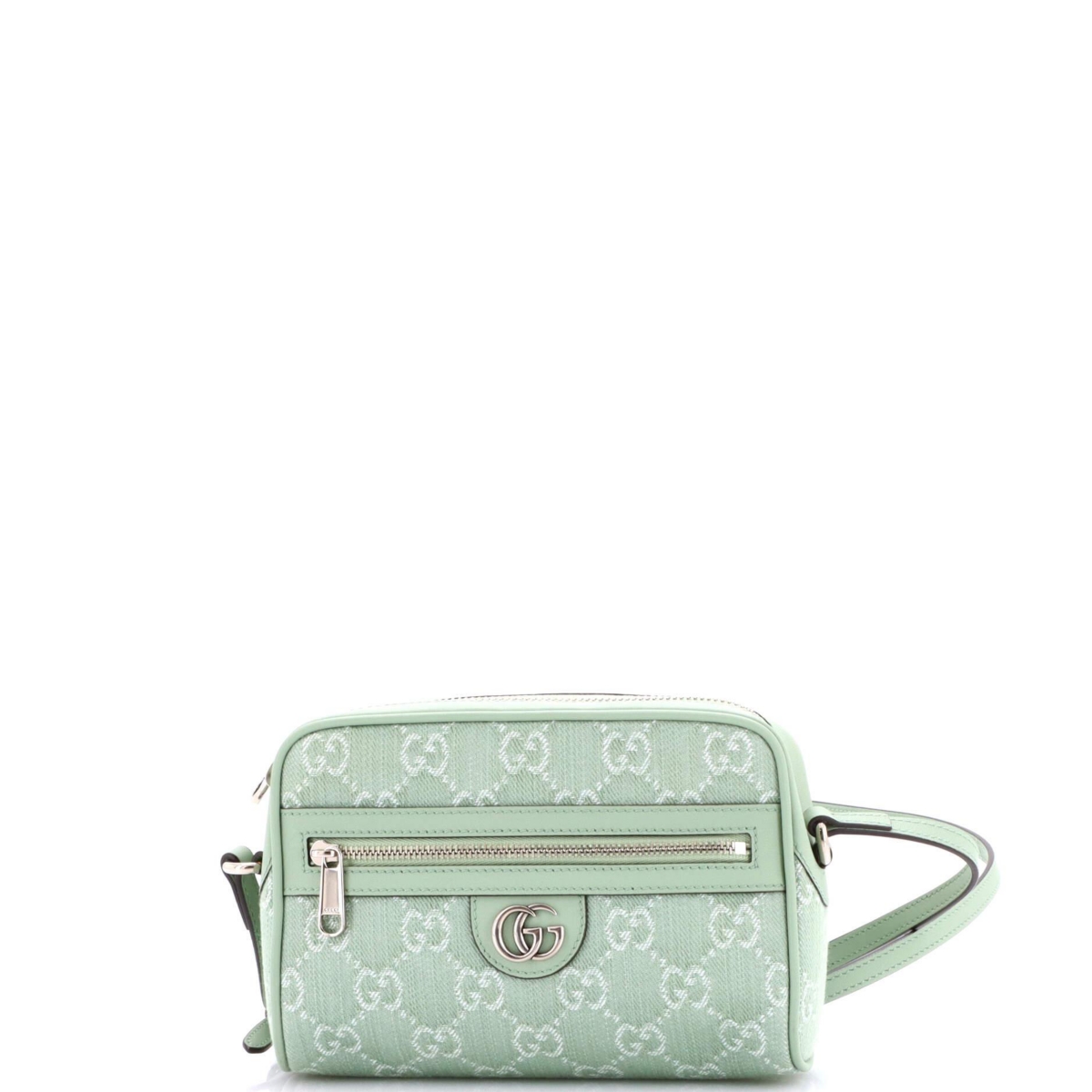 Pre-Owned Gucci Mini Ophidia Shoulder Bag Gg Canvas – Green Pre-Owned Gucci Mini Ophidia Shoulder Bag Gg Canvas – Green