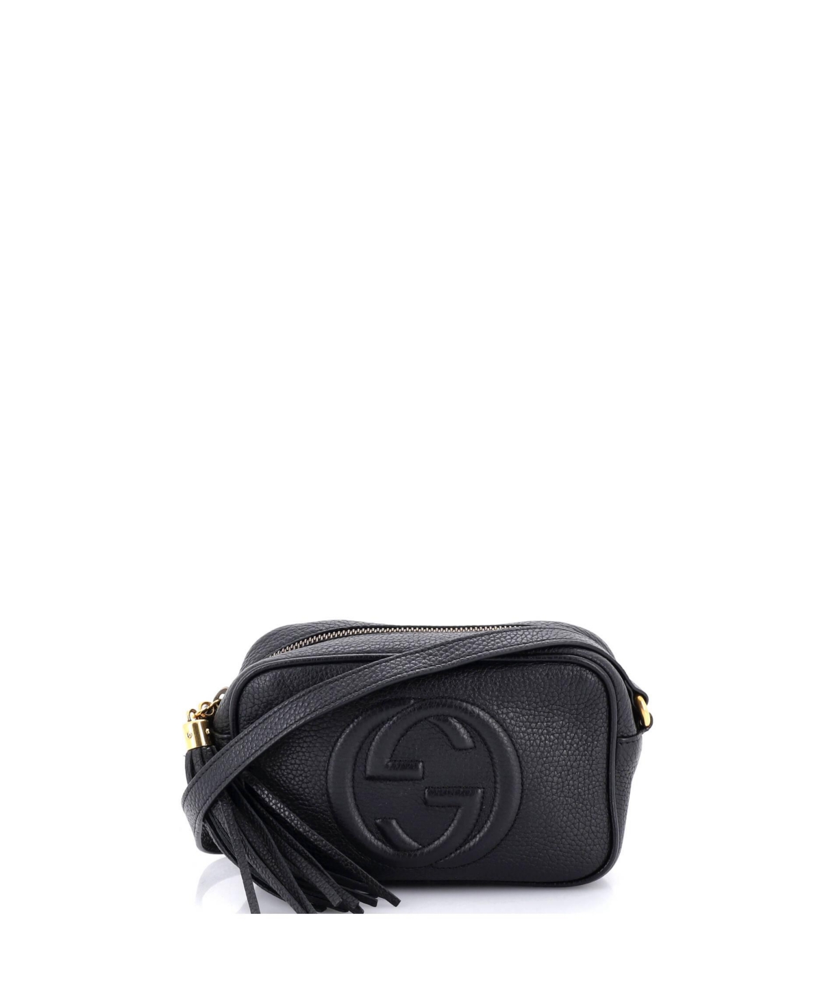 Pre-Owned Gucci Mini Soho Disco Crossbody Bag Leather – Black Pre-Owned Gucci Mini Soho Disco Crossbody Bag Leather – Black