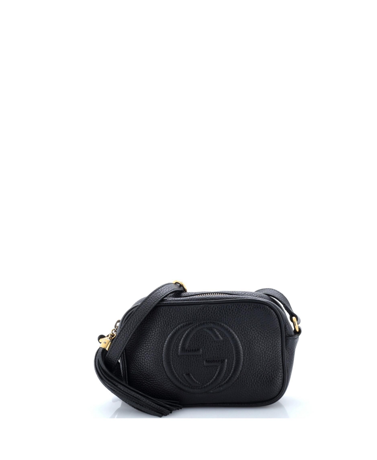 Pre-Owned Gucci Mini Soho Disco Crossbody Bag Leather – Black Pre-Owned Gucci Mini Soho Disco Crossbody Bag Leather – Black