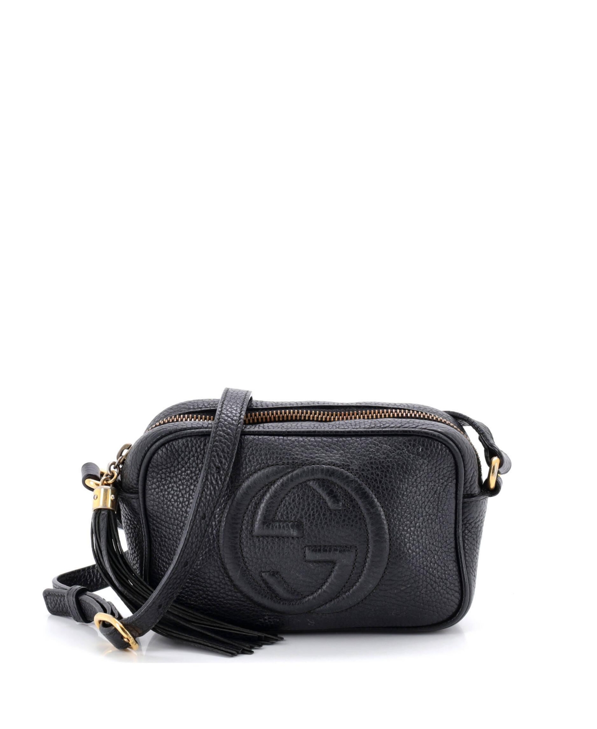 Pre-Owned Gucci Mini Soho Disco Crossbody Bag Leather – Black Pre-Owned Gucci Mini Soho Disco Crossbody Bag Leather – Black