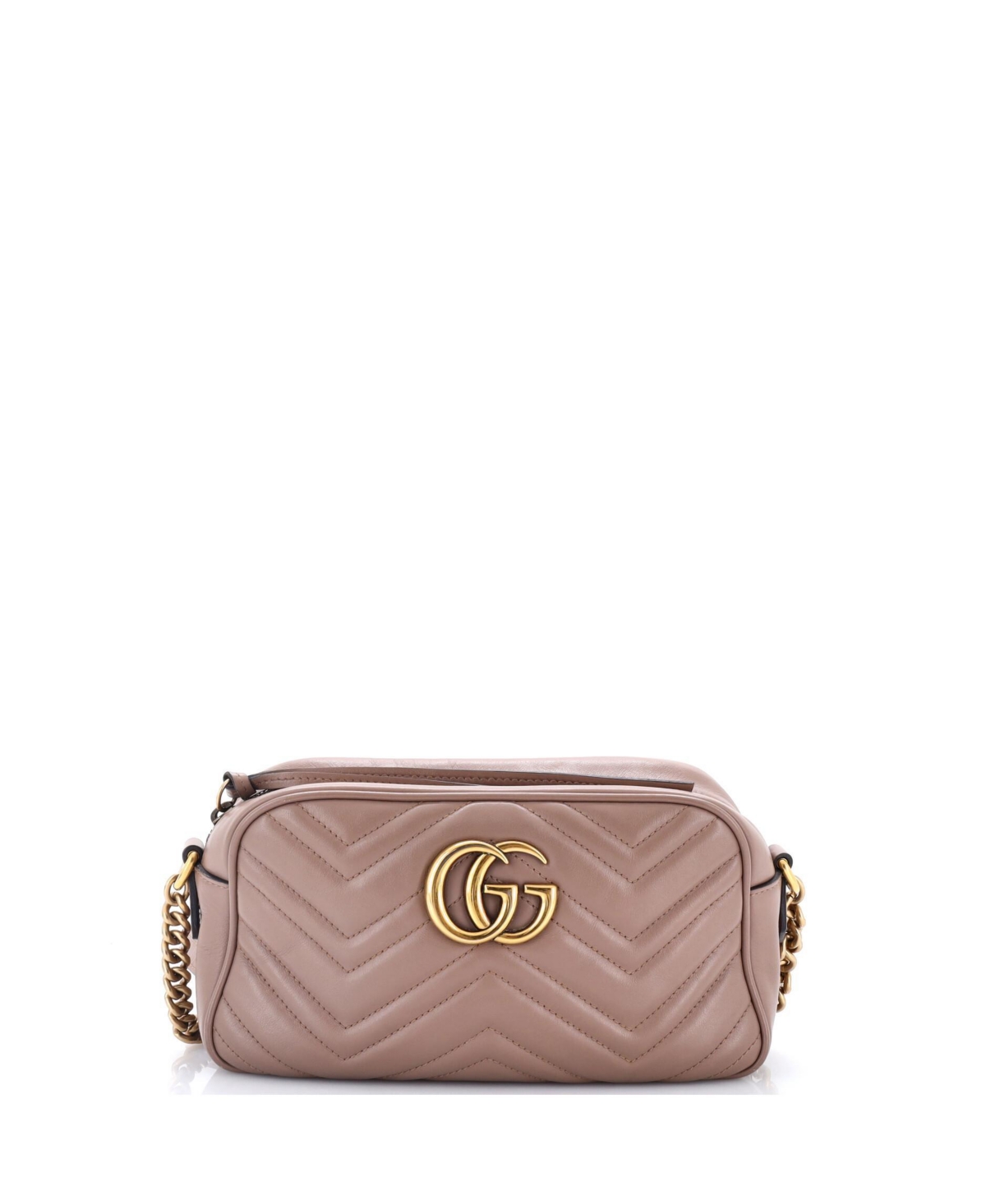 Pre-Owned Gucci Small Gg Marmont Shoulder Bag Matelasse Leather – Natural Pre-Owned Gucci Small Gg Marmont Shoulder Bag Matelasse Leather – Natural