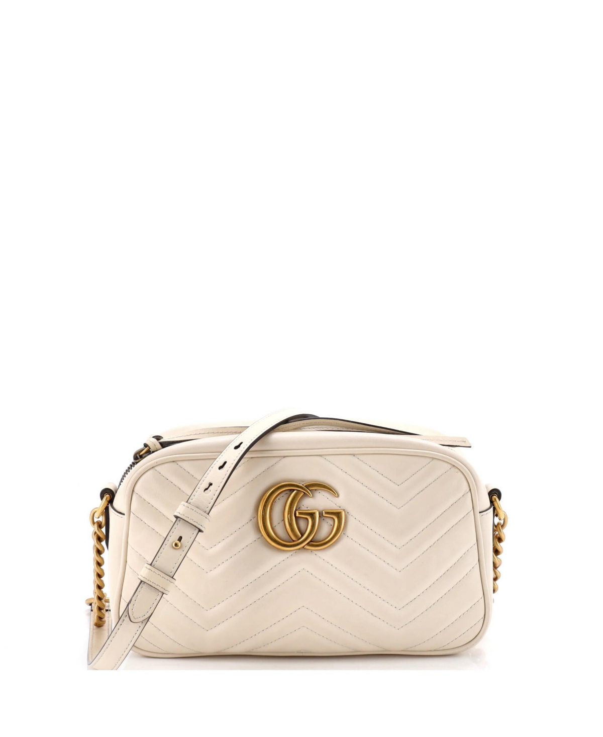 Pre-Owned Gucci Small Gg Marmont Shoulder Bag Matelasse Leather – Natural Pre-Owned Gucci Small Gg Marmont Shoulder Bag Matelasse Leather – Natural