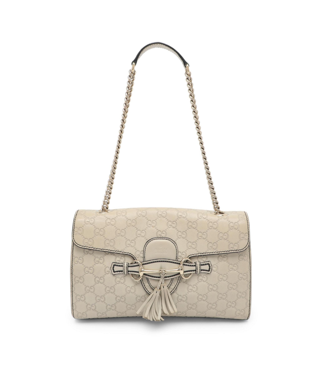 Pre-Owned Gucci Women’s Leather Shoulder Bag – Beige/Khaki Pre-Owned Gucci Women’s Leather Shoulder Bag – Beige/Khaki