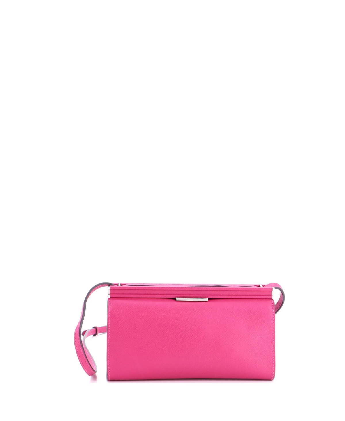 Pre-Owned HERMES 21 Clic-h Shoulder Bag Evercolor – Pink Pre-Owned HERMES 21 Clic-h Shoulder Bag Evercolor – Pink