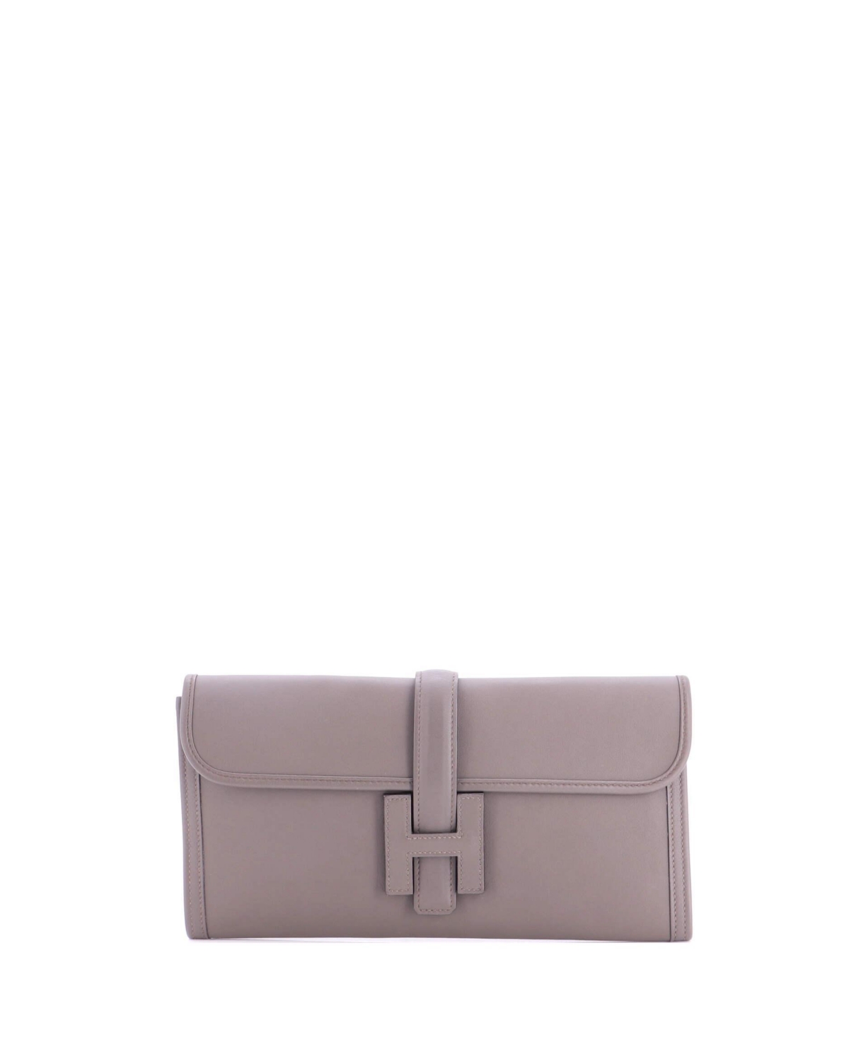 Pre-Owned HERMES 29 Jige Elan Clutch Swift – Grey