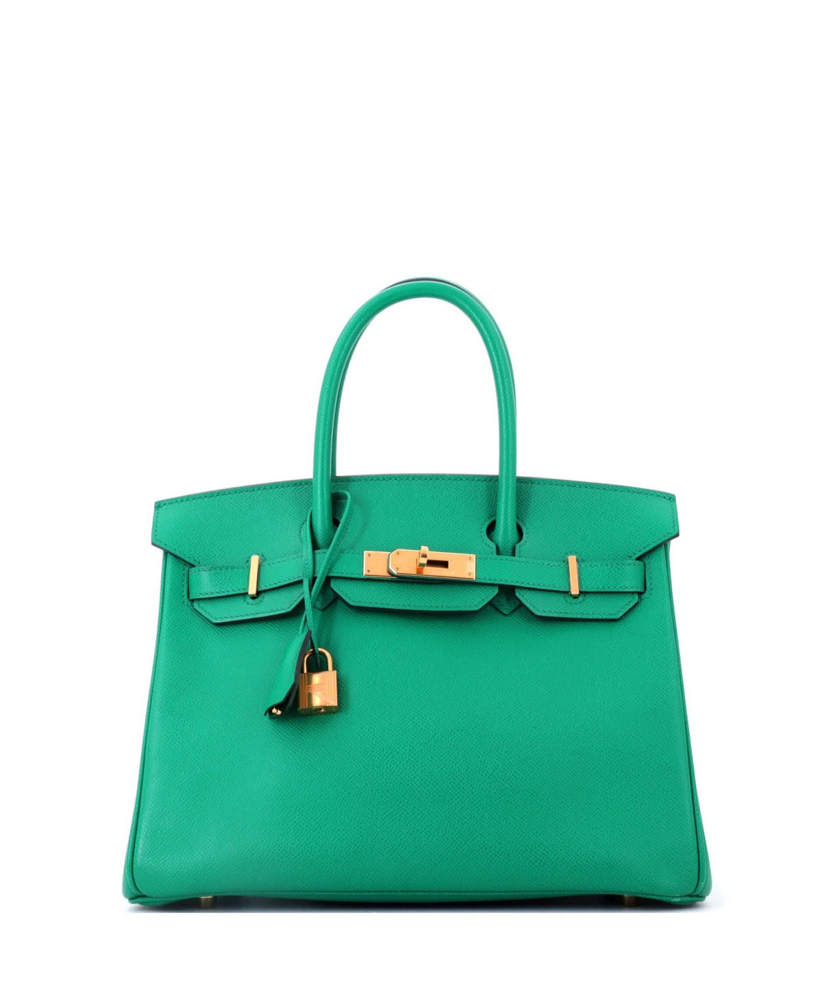 Pre-Owned HERMES Birkin 30 Handbag Green Epsom with Gold Hardware – Green Pre-Owned HERMES Birkin 30 Handbag Green Epsom with Gold Hardware – Green