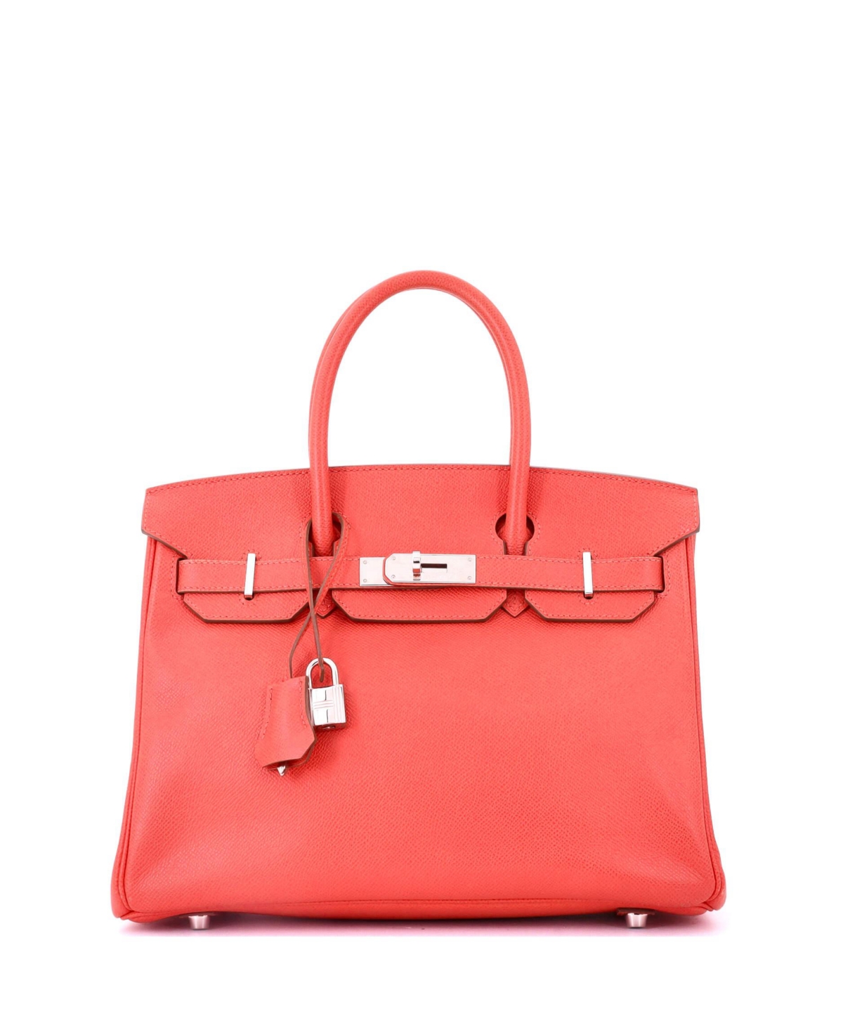 Pre-Owned HERMES Birkin 30 Handbag Pink Epsom with Palladium Hardware – Pink