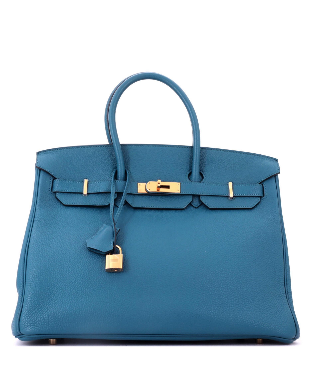 Pre-Owned HERMES Birkin 35 Handbag Blue Togo with Gold Hardware – Blue Pre-Owned HERMES Birkin 35 Handbag Blue Togo with Gold Hardware – Blue