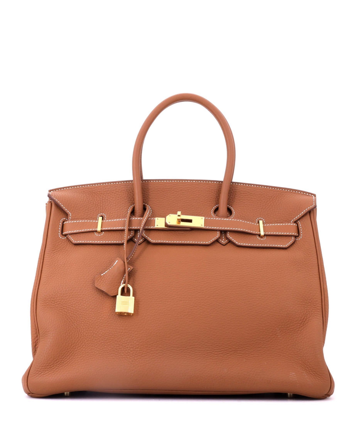 Pre-Owned HERMES Birkin 35 Handbag Brown Togo with Gold Hardware – Brown