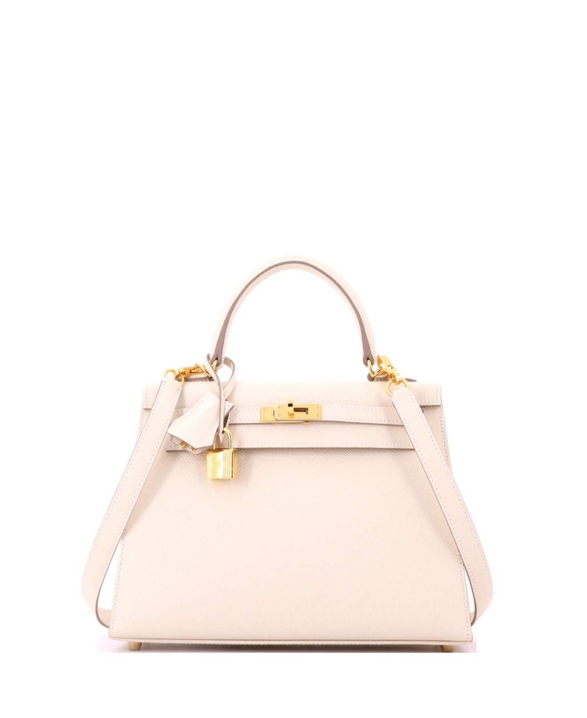 Pre-Owned HERMES Kelly 25 Handbag Light Epsom with Gold Hardware – Natural Pre-Owned HERMES Kelly 25 Handbag Light Epsom with Gold Hardware – Natural